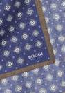 Boggi Milano - Blue Patterned Silk Pocket Square