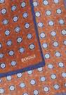 Boggi Milano - Orange Medallions Pattern Silk Pocket Square