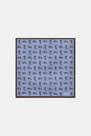 Boggi Milano - Blue Micro Patterned Silk Pocket Square