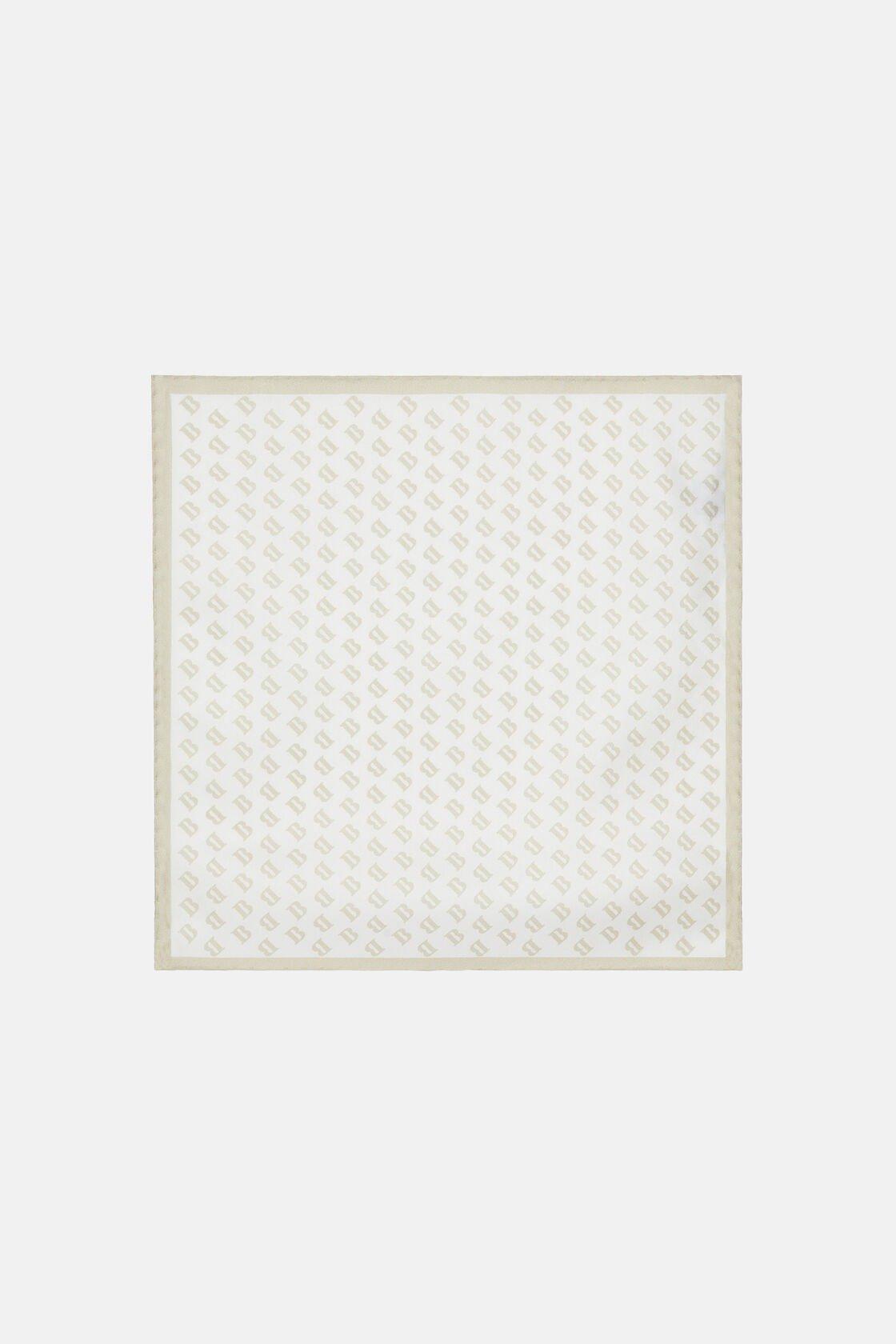 Boggi Milano - Cream All-Over Printed Silk Pocket Square