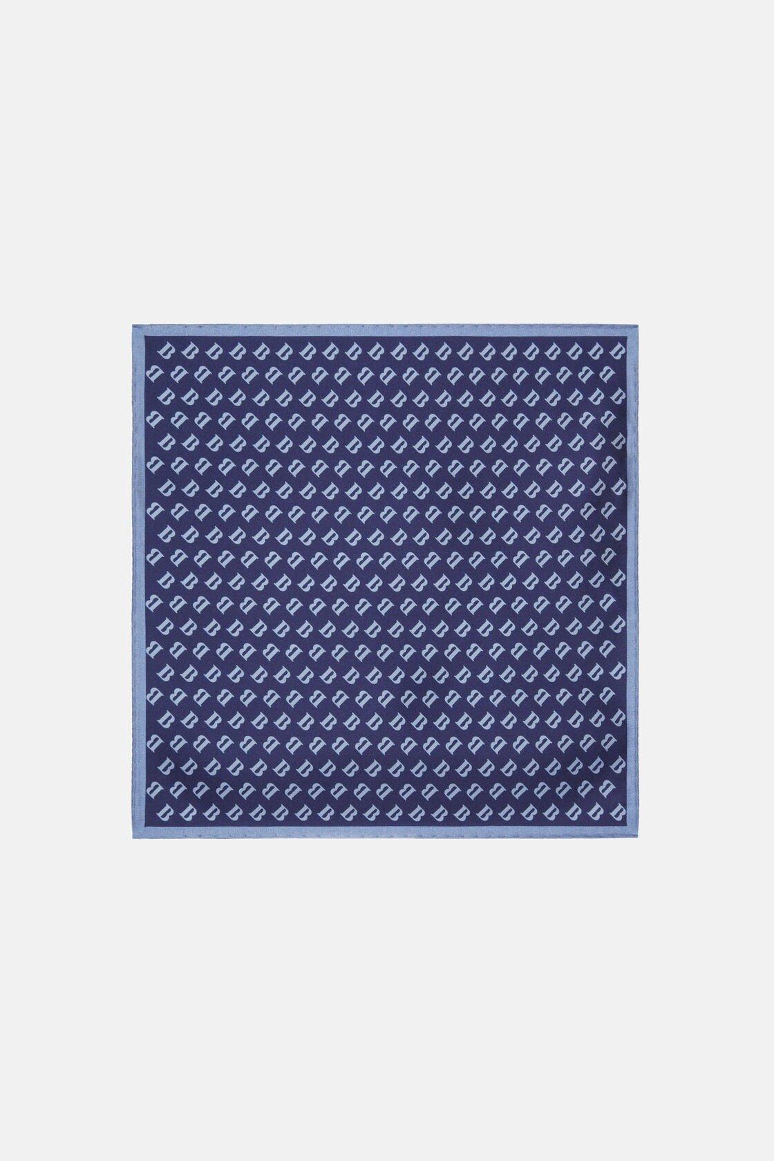 Boggi Milano - Navy All-Over Printed Silk Pocket Square