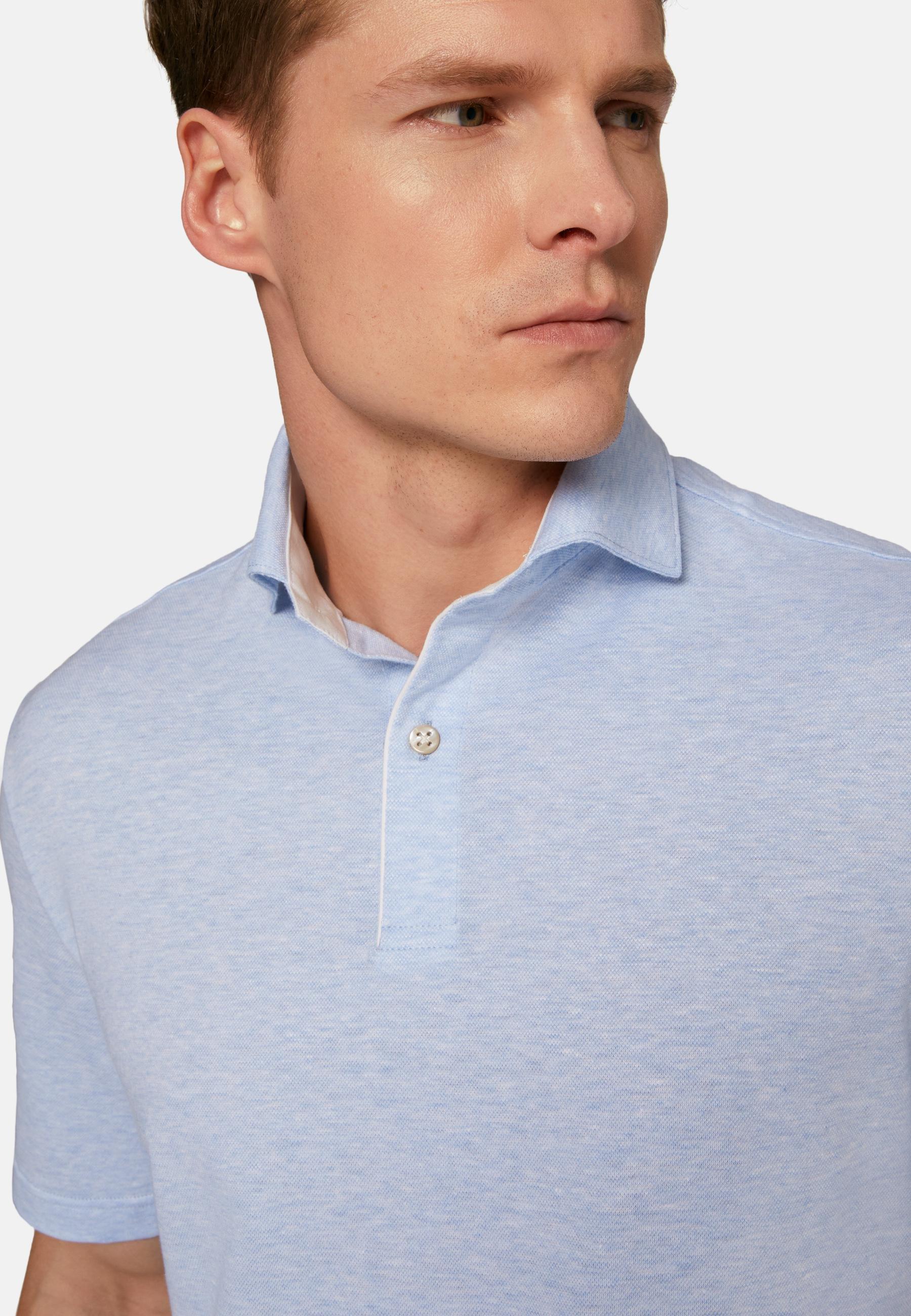 Camp Collar Shirt Beige, Light Blue, large image number 1