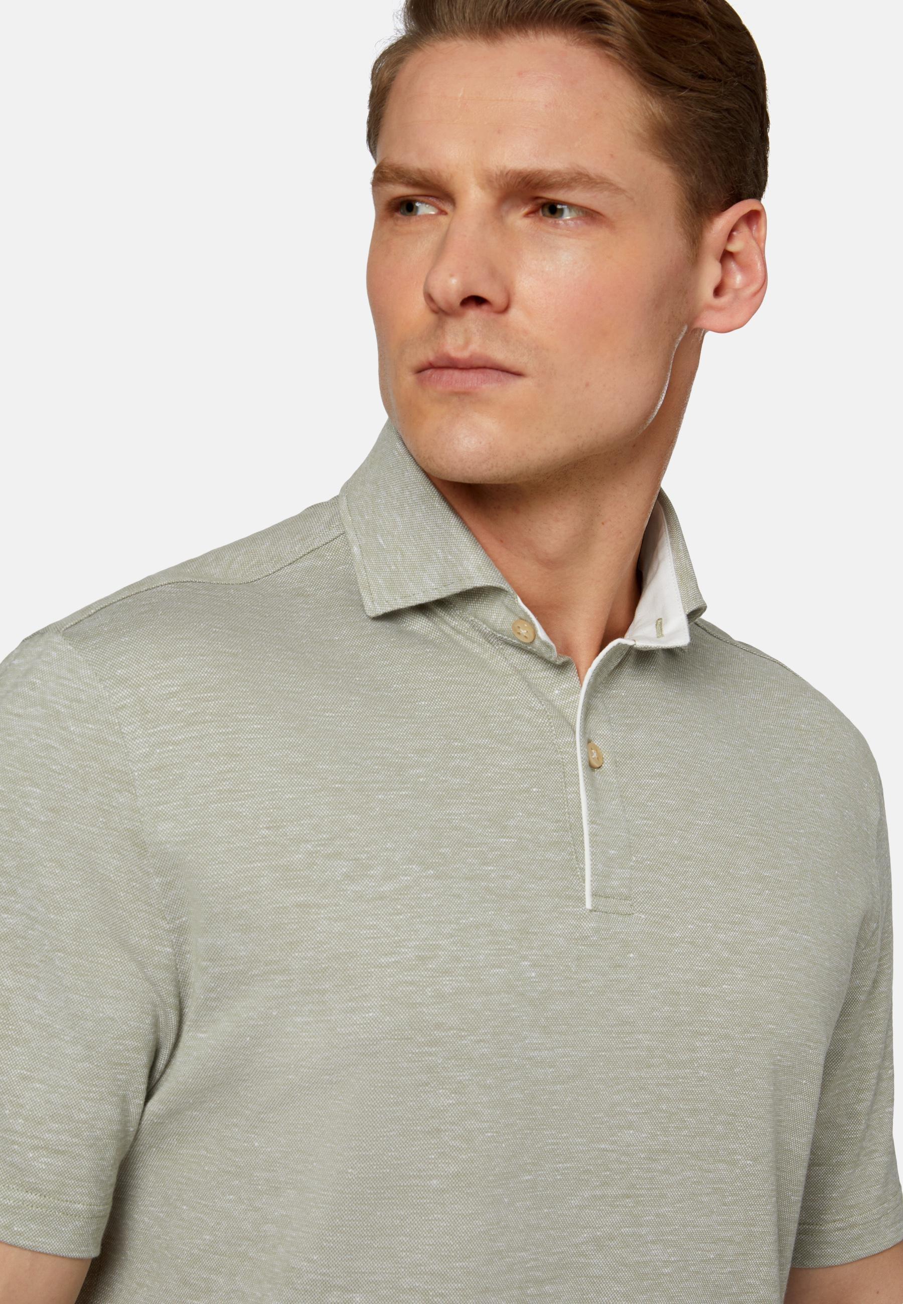 Pique Polo Shirt Green, Green, large image number 1