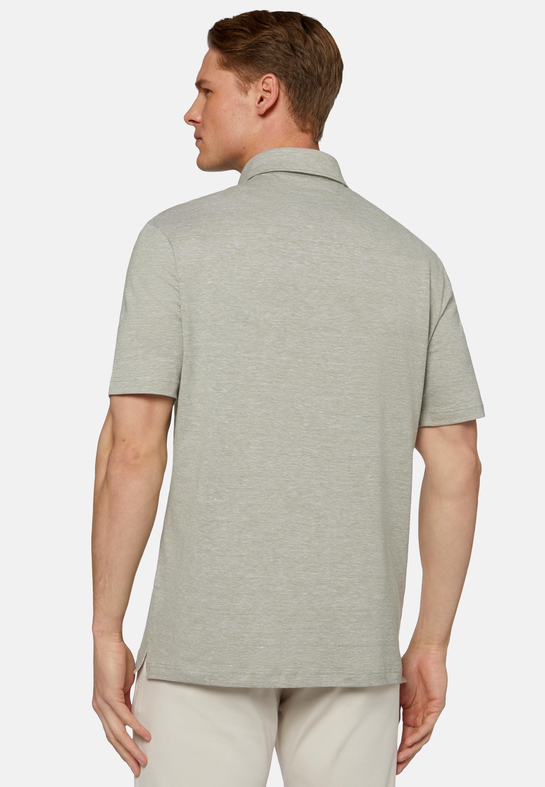 Pique Polo Shirt Green, Green, large image number 4