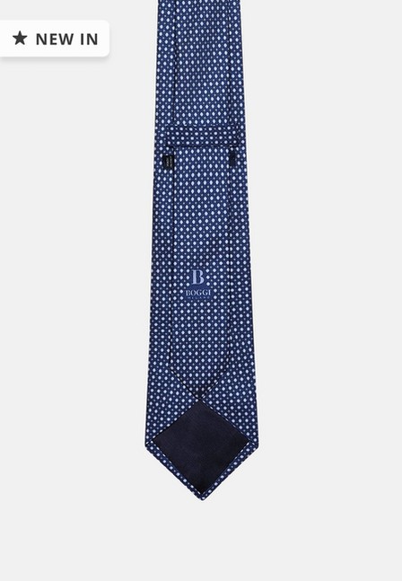 Boggi Milano - Blue Floral Silk Tie