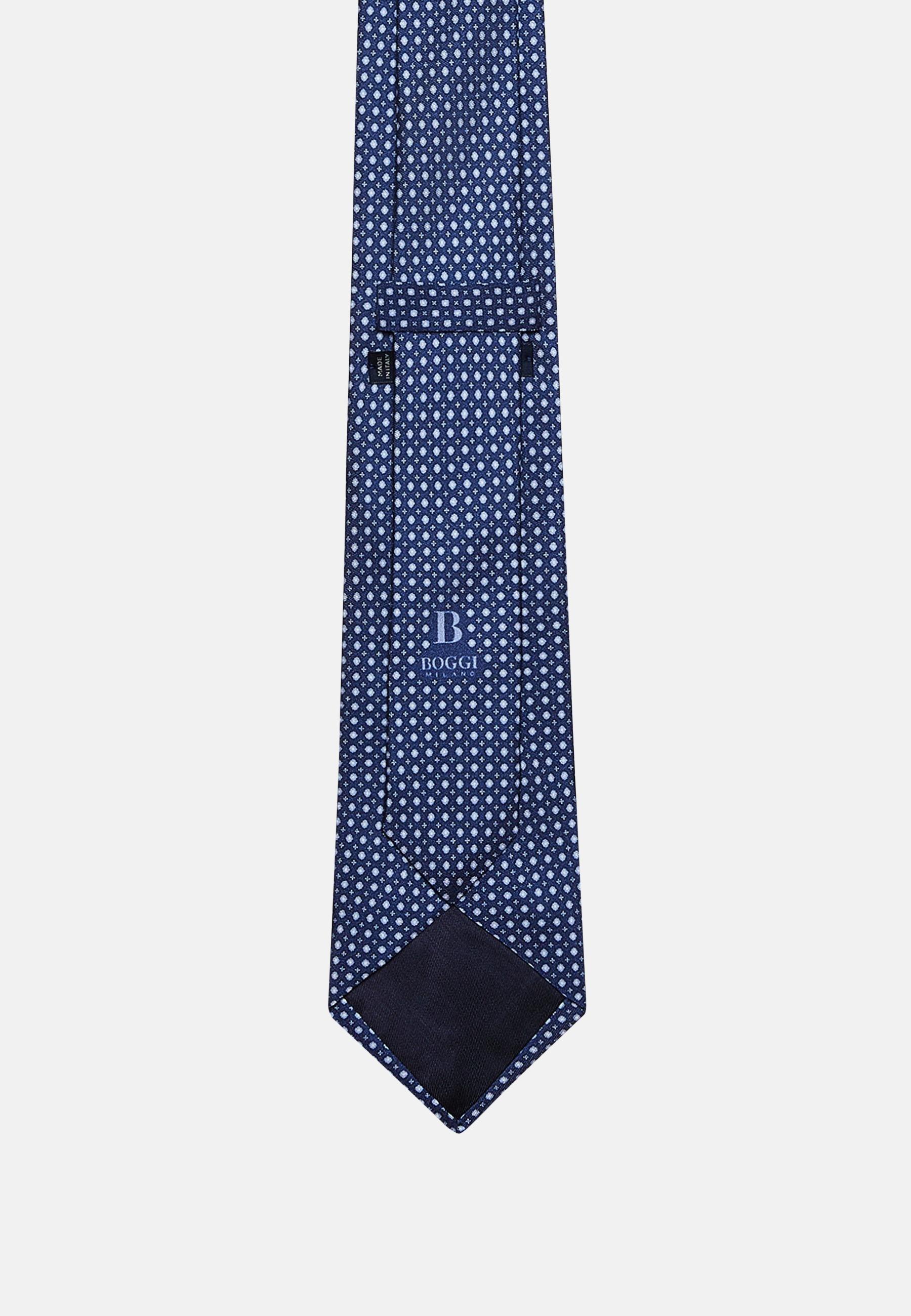 Boggi Milano - Blue Floral Silk Tie