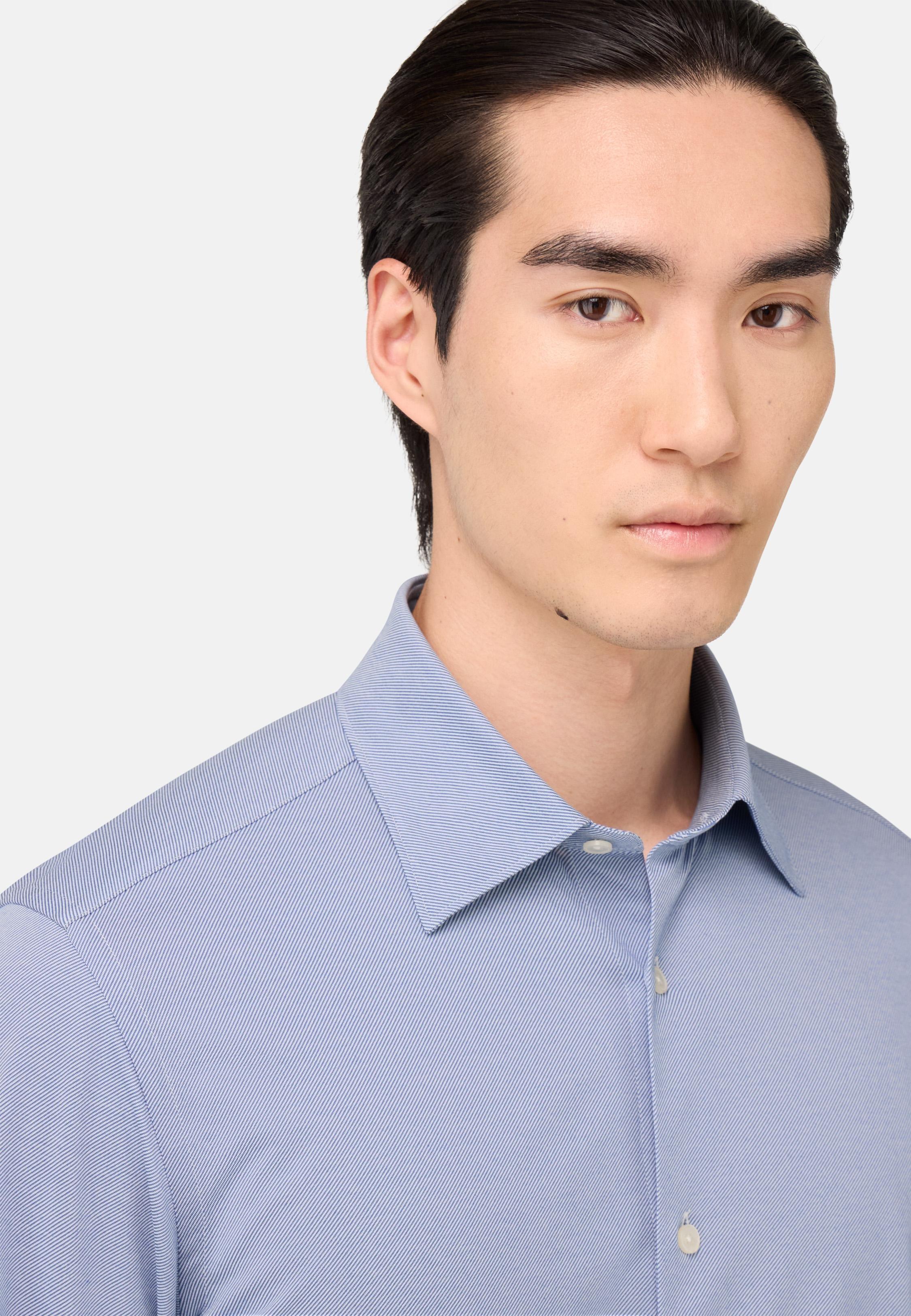 Regular Fit Japanese Jersey Polo Shirt Blue, Light Blue, medium