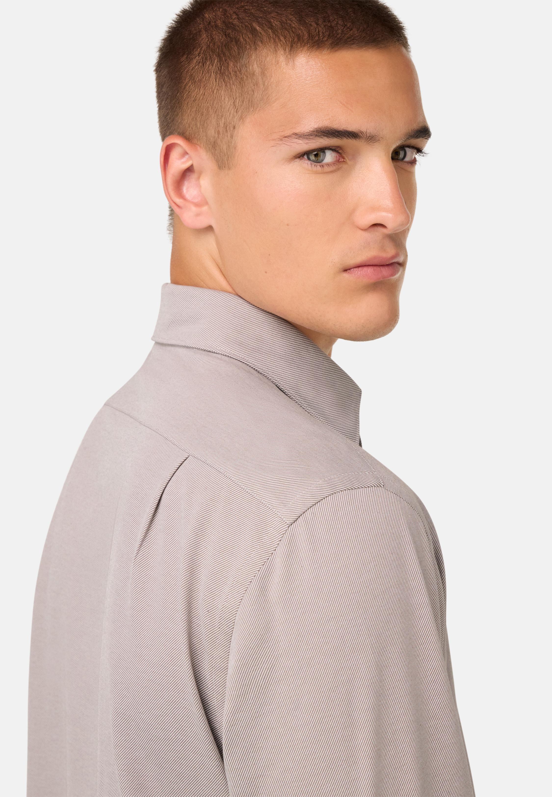 Regular Fit Japanese Jersey Polo Shirt Brown, Taupe, large image number 2