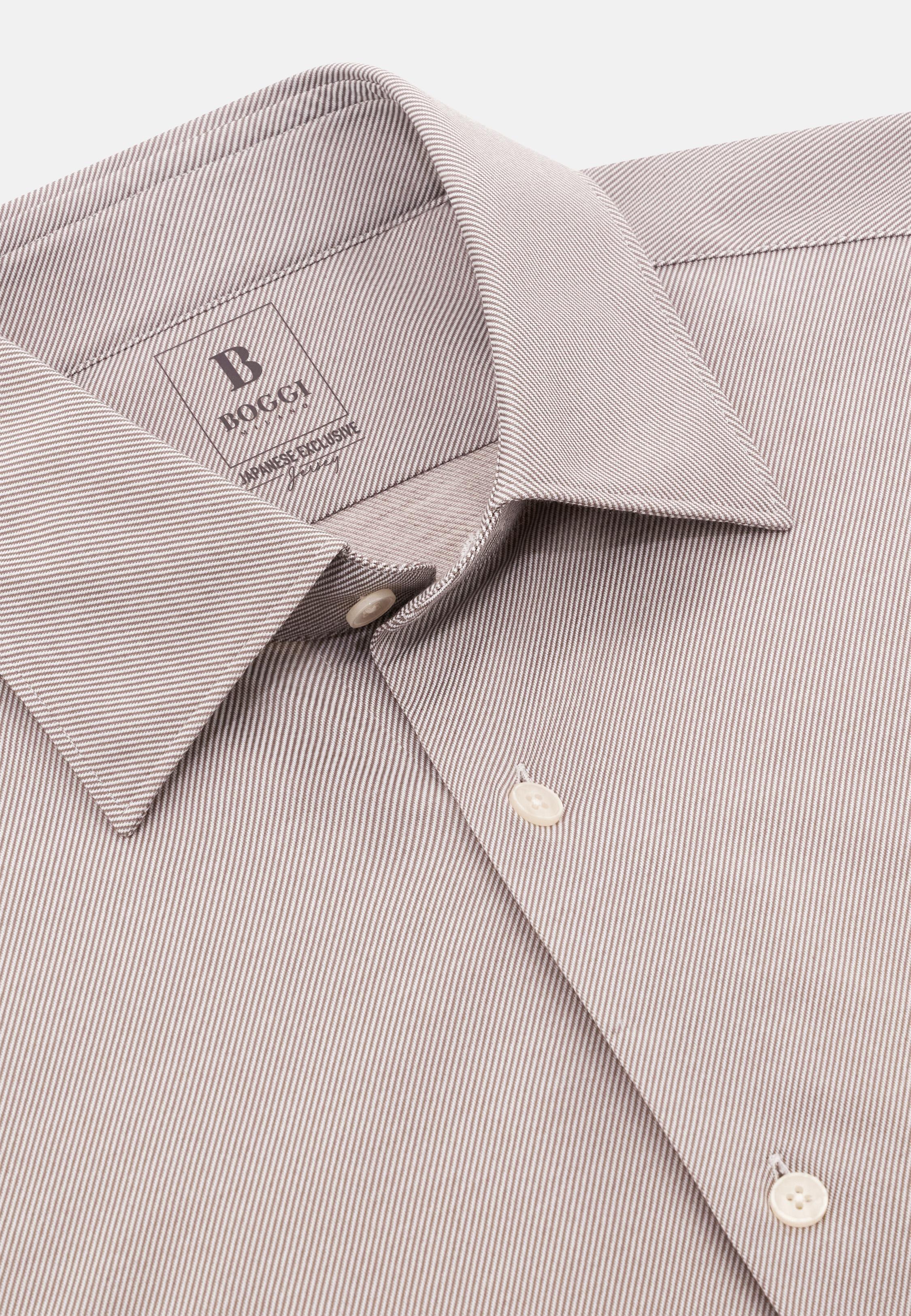 Regular Fit Japanese Jersey Polo Shirt Brown, Taupe, large image number 3