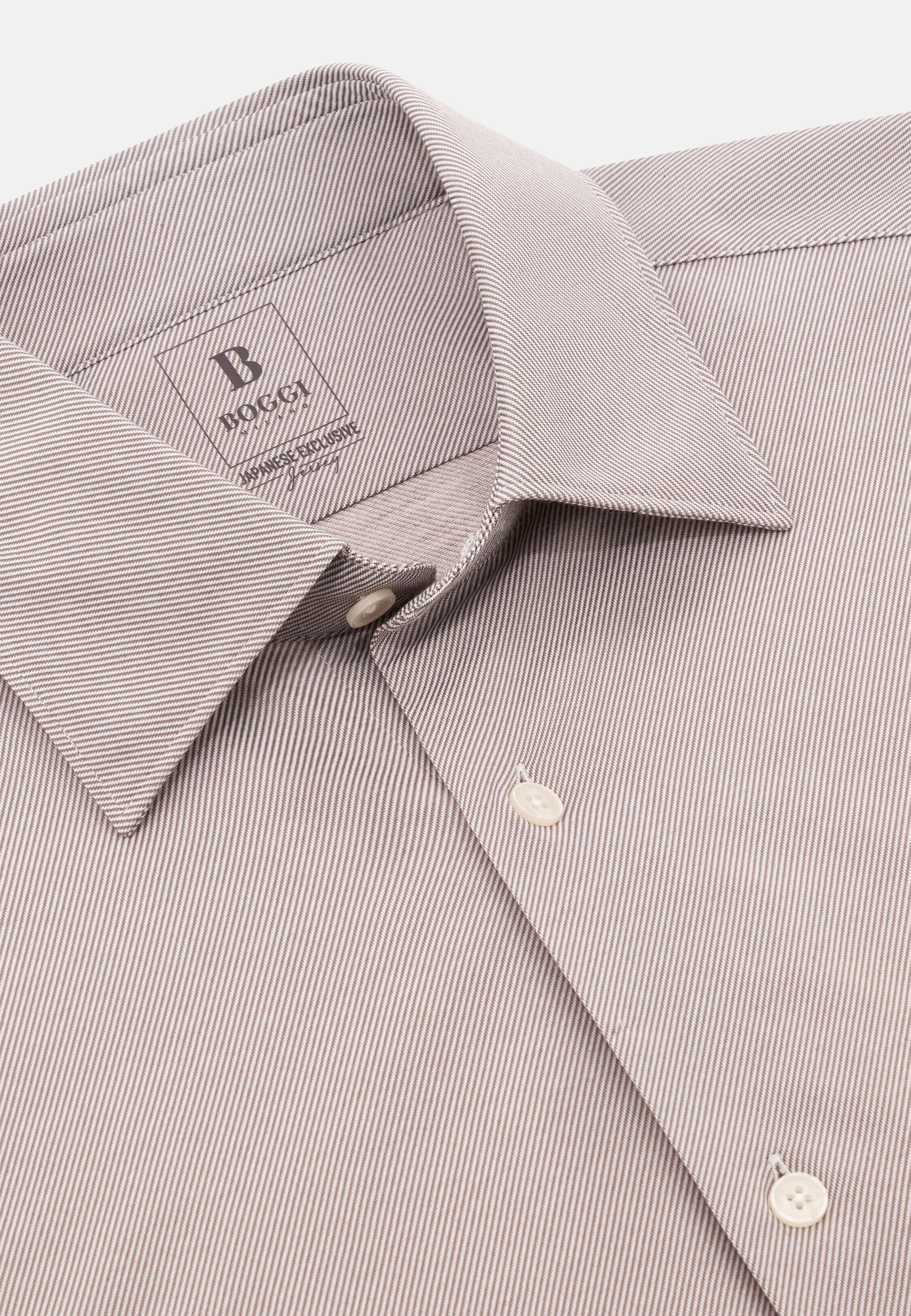 Regular Fit Japanese Jersey Polo Shirt Brown, 3901_TAUP, large image number 3