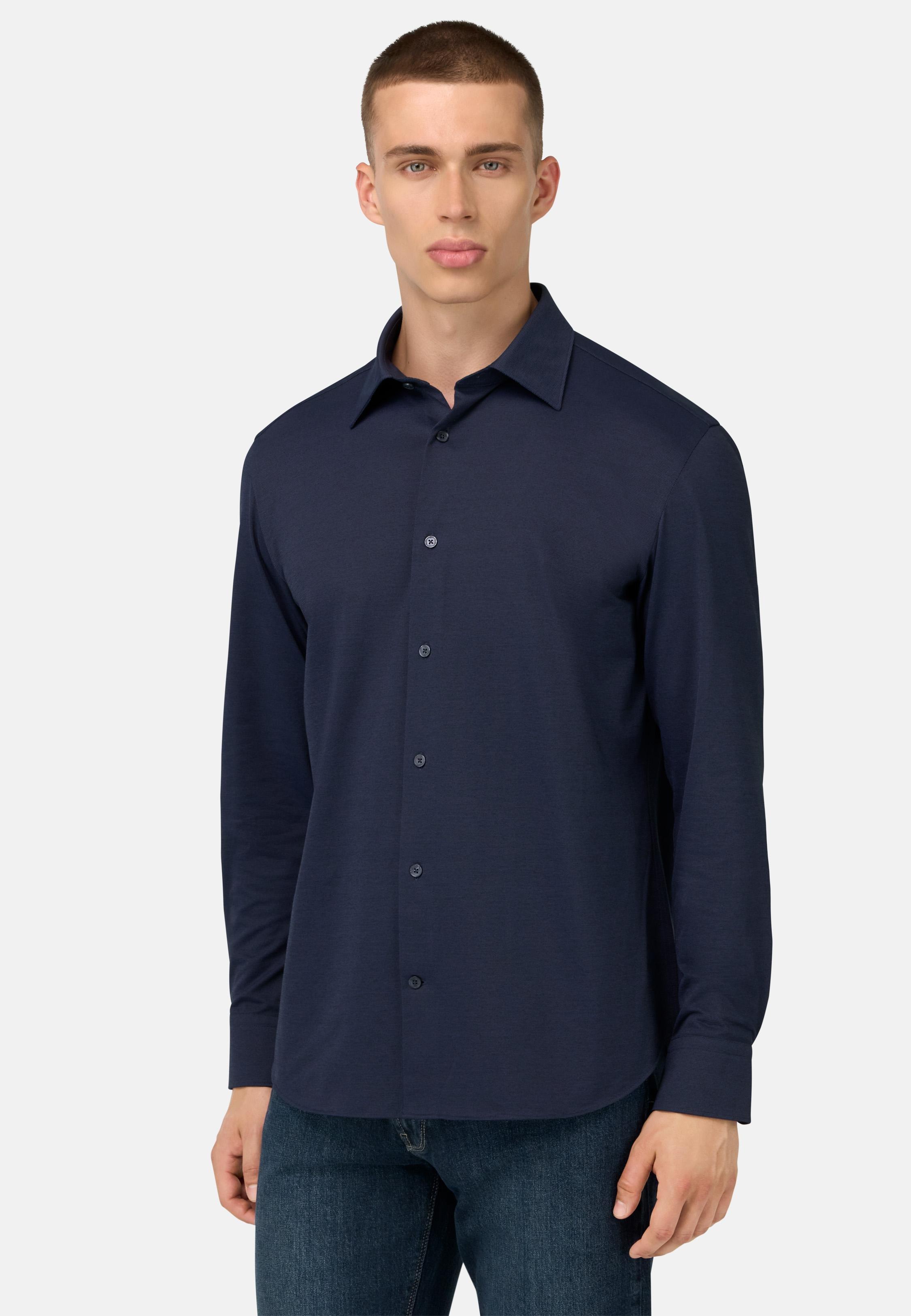 Regular Fit Japanese Jersey Polo Shirt Blue, , large image number 0
