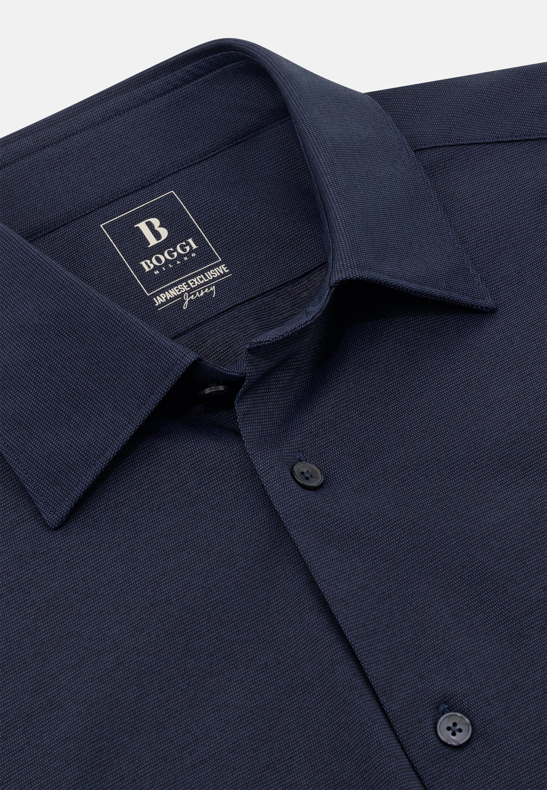 Regular Fit Japanese Jersey Polo Shirt Blue, , large image number 3