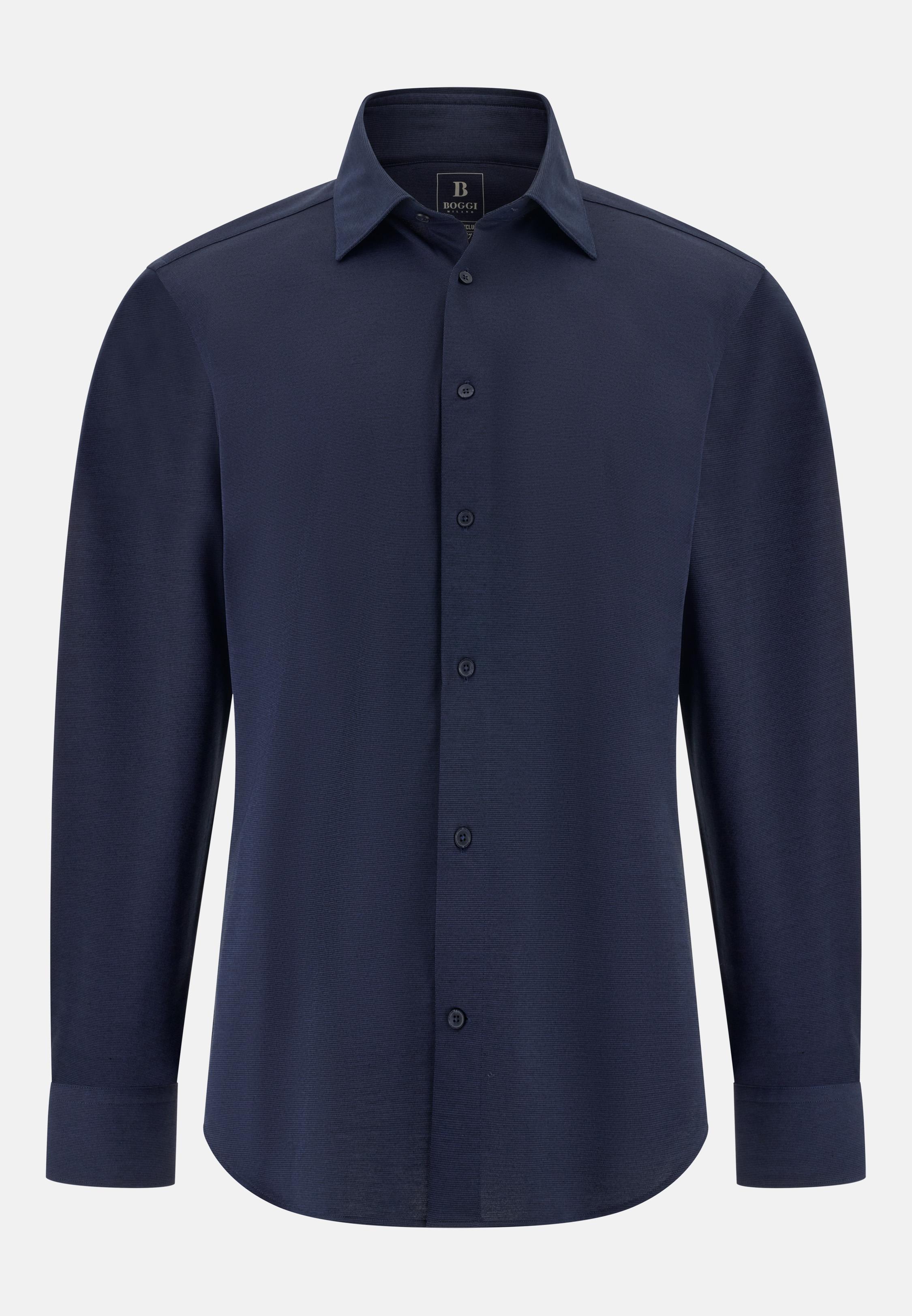 Regular Fit Japanese Jersey Polo Shirt Blue, , large image number 4