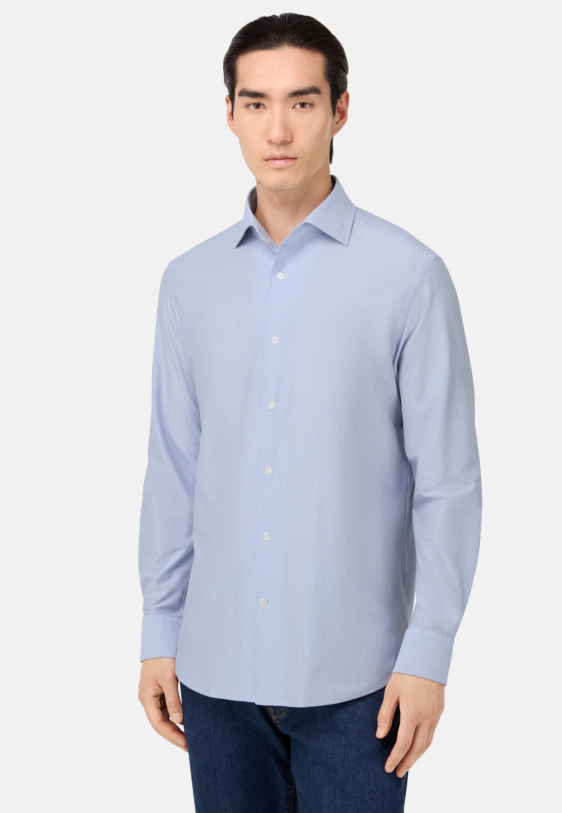 Regular Fit Japanese Jersey Polo Shirt Blue, Light Blue, medium