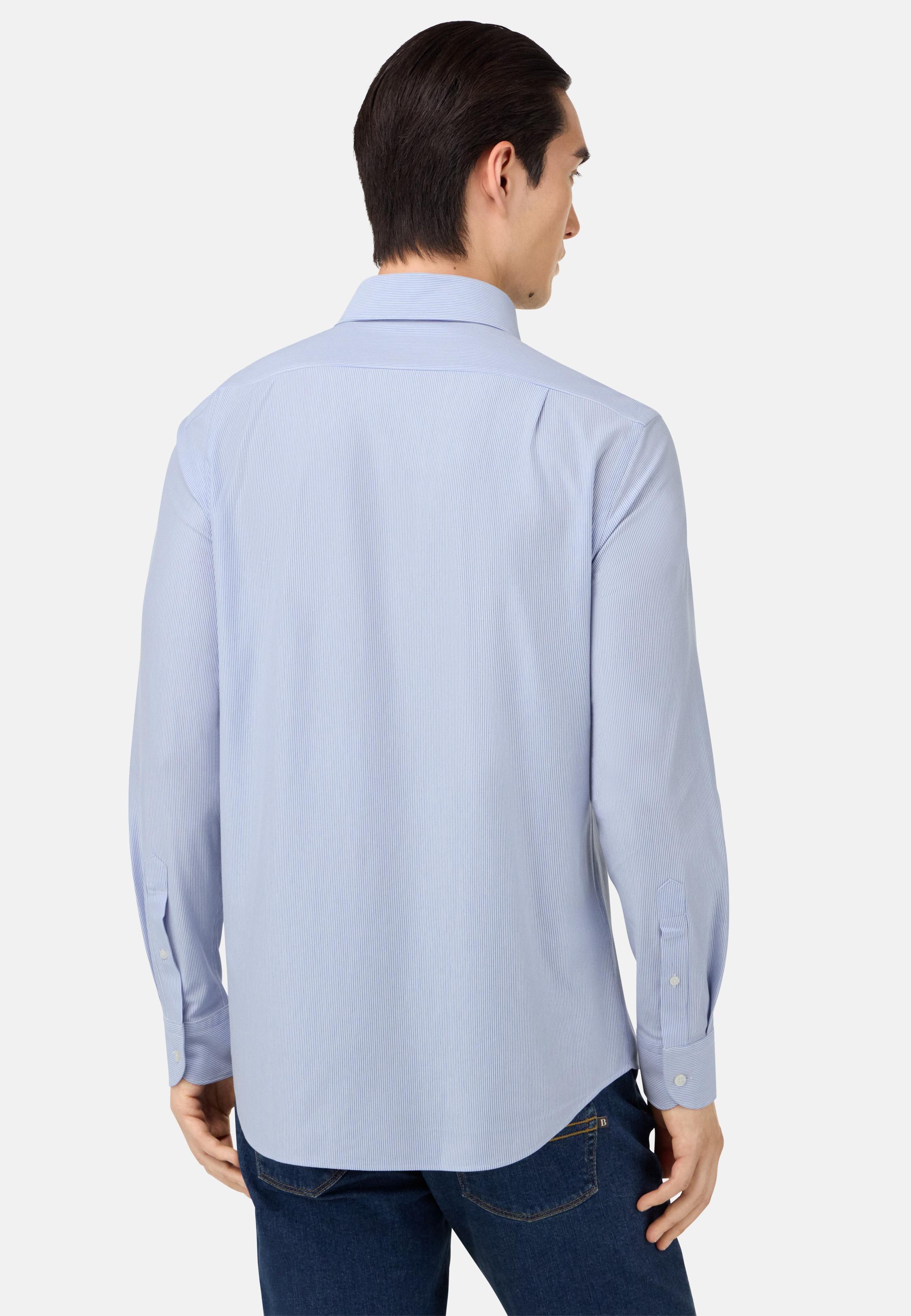 Regular Fit Japanese Jersey Polo Shirt Blue, Light Blue, medium