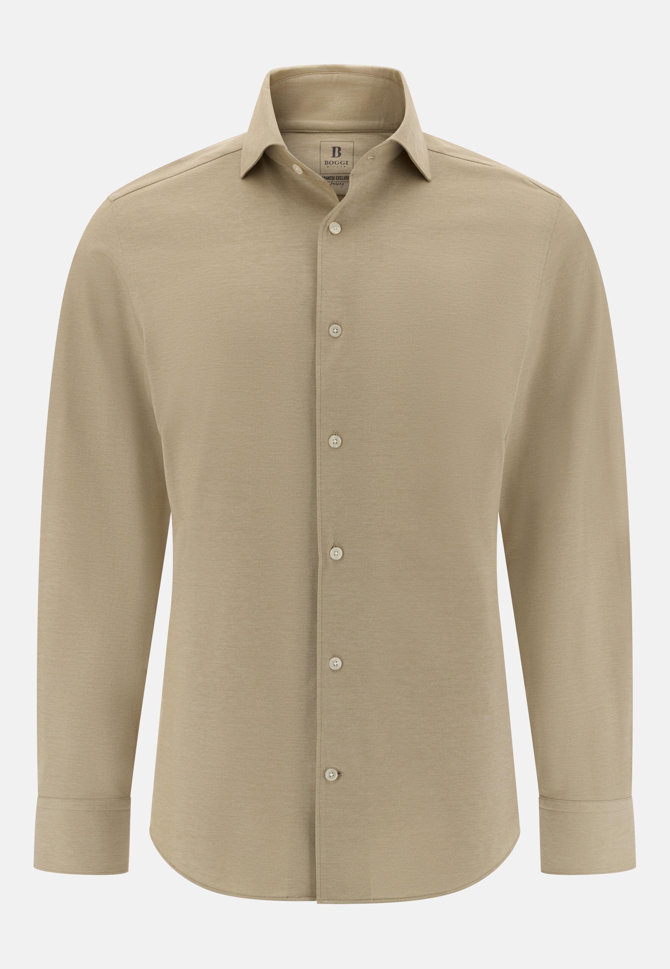 قميص بولو جيرسيه بقصة عادية، بيج, Beige, large image number 5