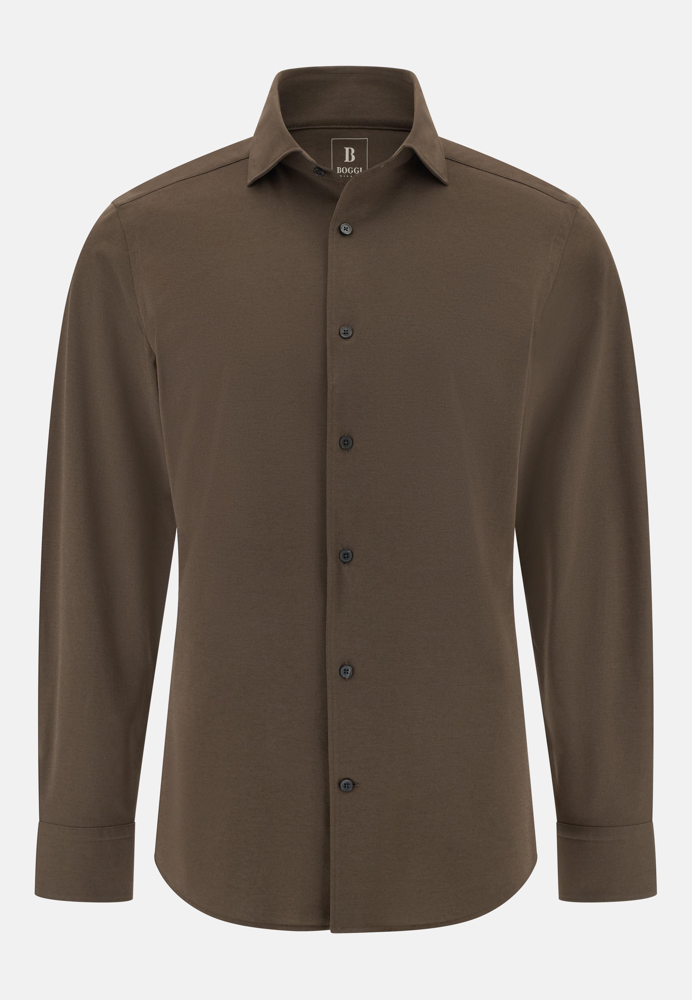 BROWN Regular Fit Japanese Jersey Polo Shirt, , large image number 4