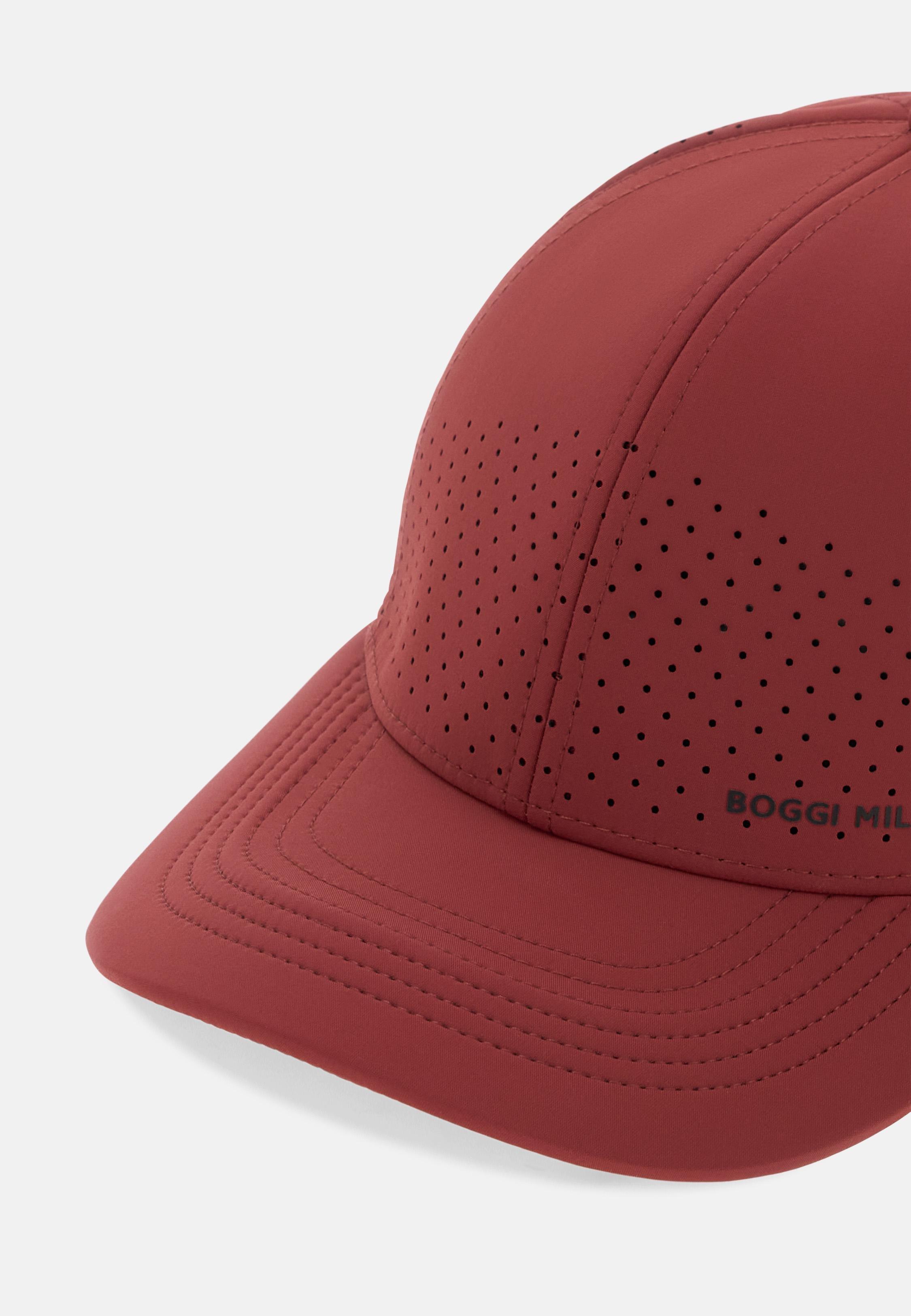 Technical Fabric Baseball Cap Red, Burgundy, medium
