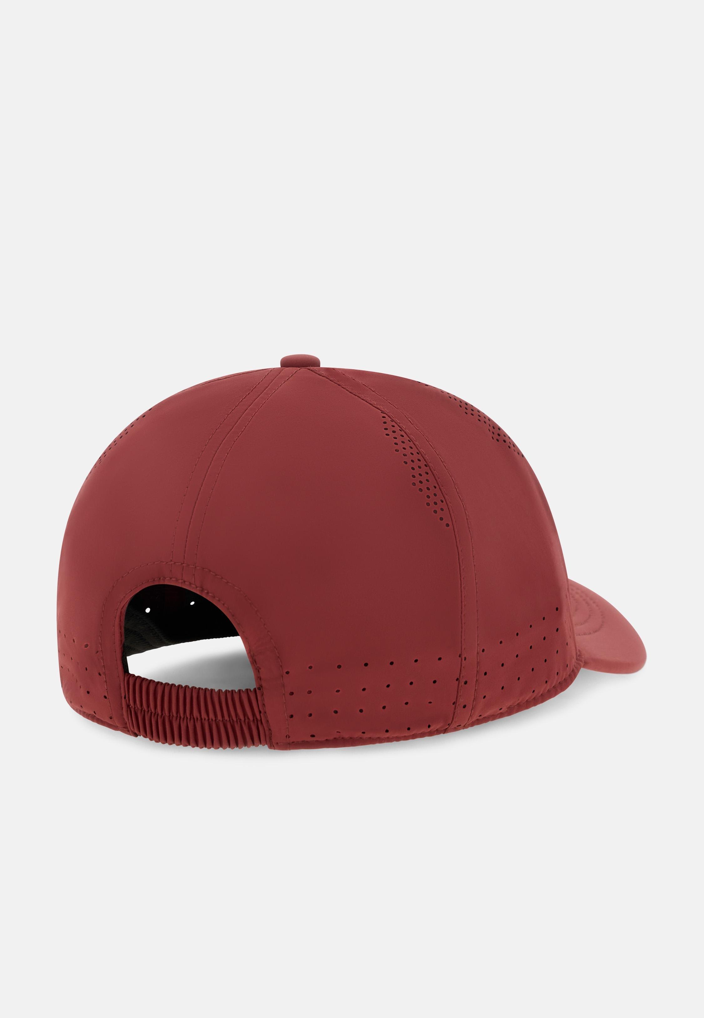 Technical Fabric Baseball Cap Red, Burgundy, medium