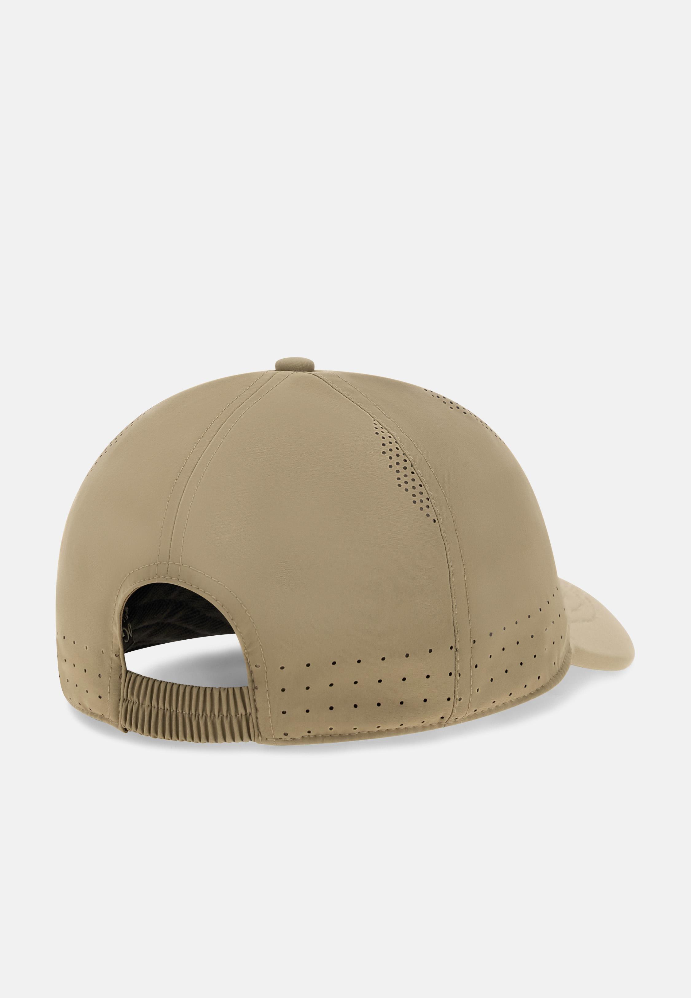 Technical Fabric Baseball Cap Brown, Taupe, medium