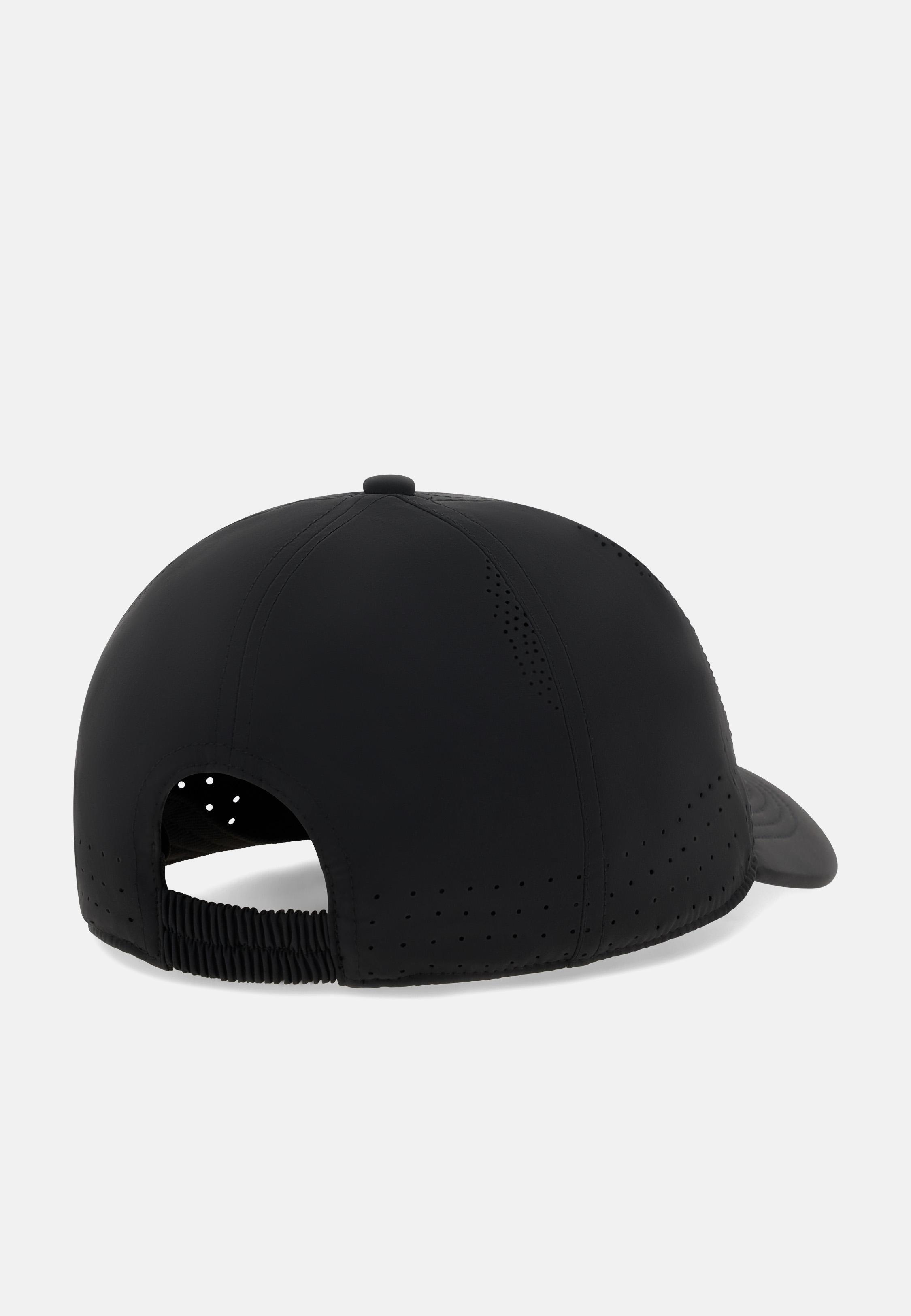 Technical Fabric Baseball Cap Black, Black, medium