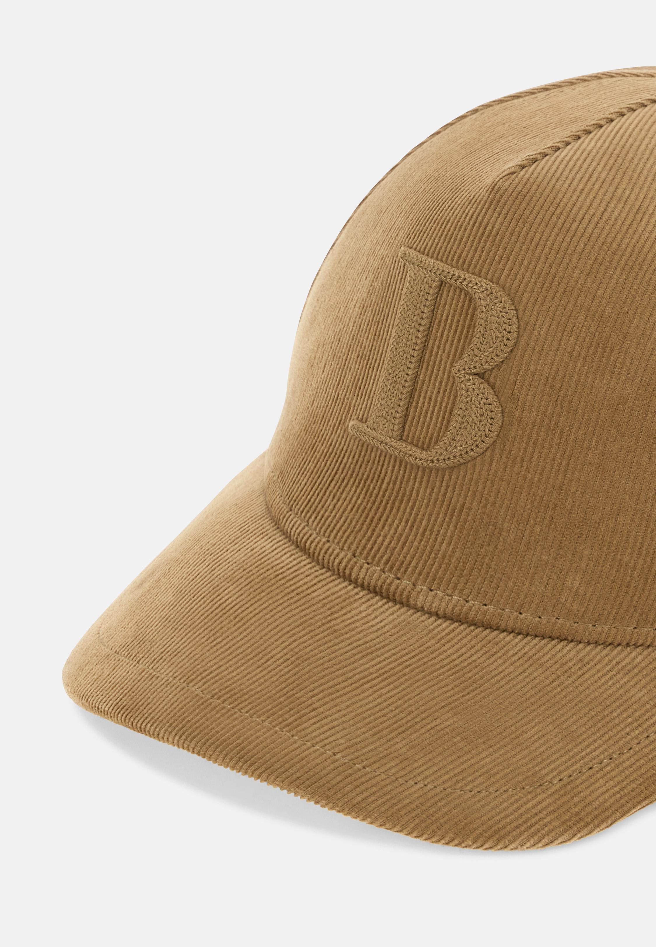 Velvet Peaked Cap With Embroidery Beige, Beige, medium