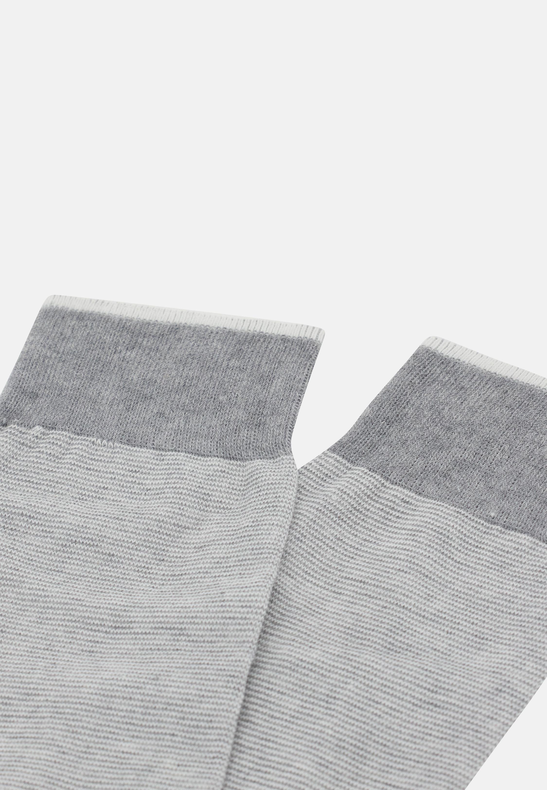 Micro Striped Socks Grey, Grey, large image number 1