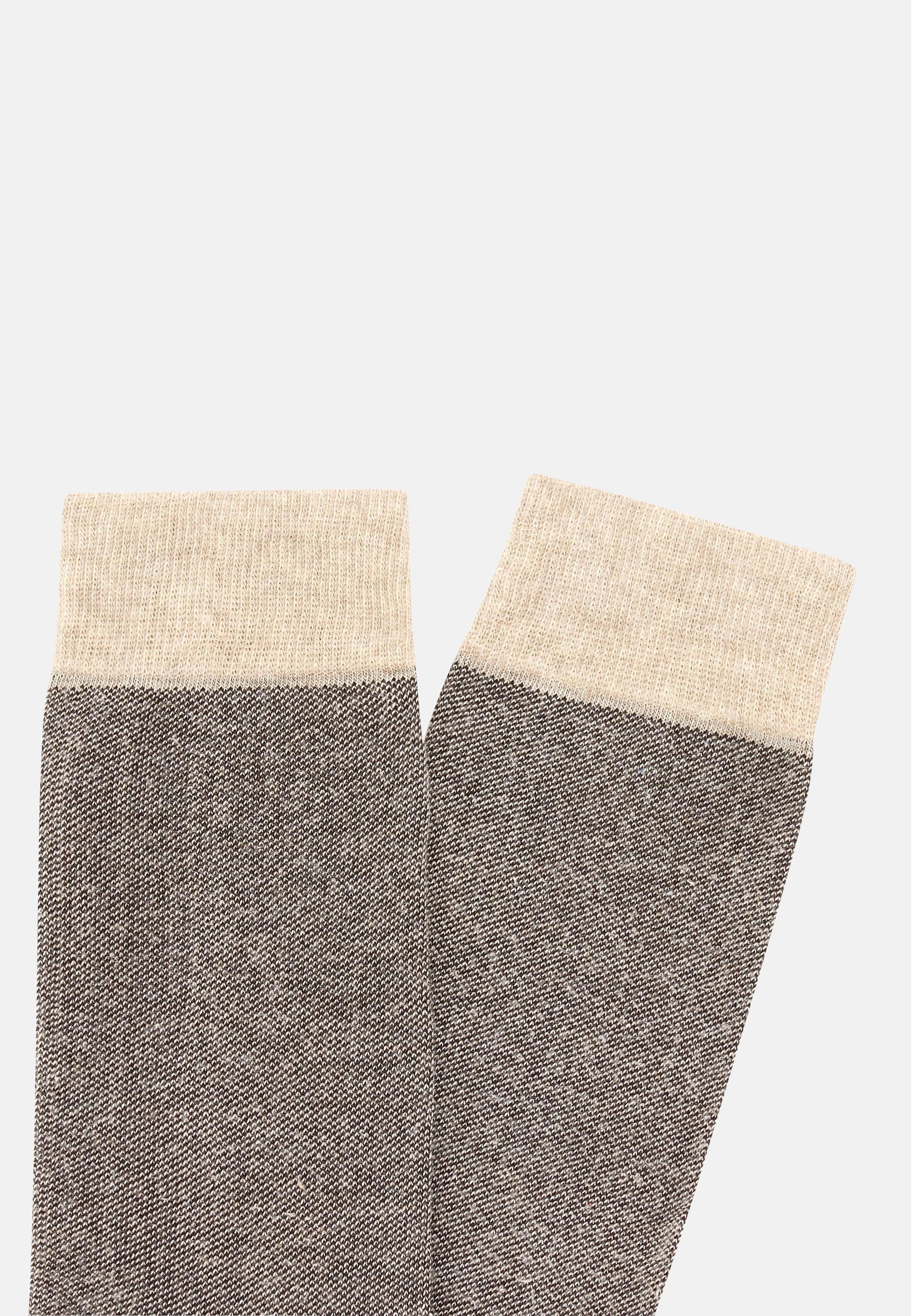 Oxford Socks  Brown, Brown, large image number 0