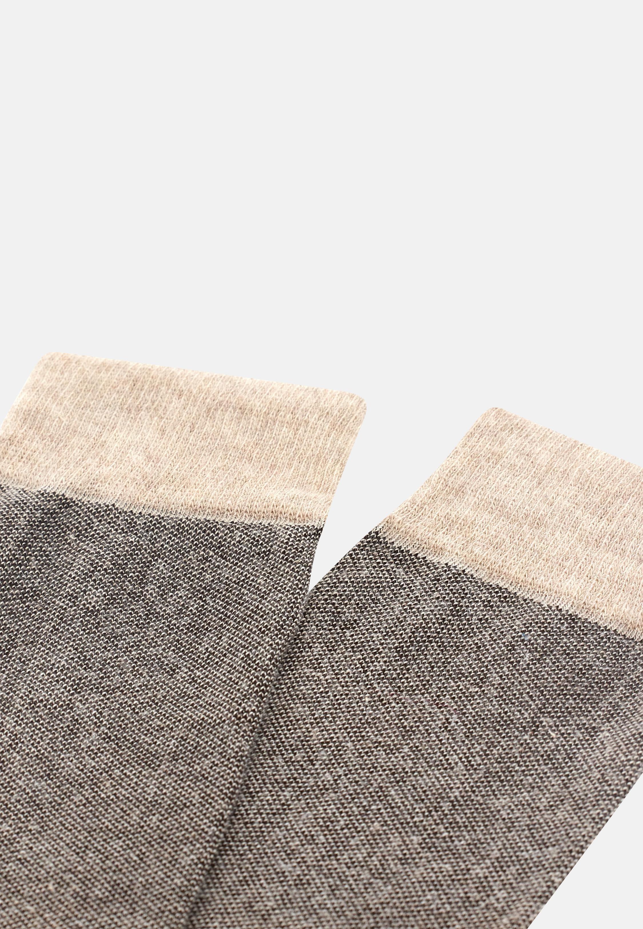 Oxford Socks  Brown, Brown, large image number 1