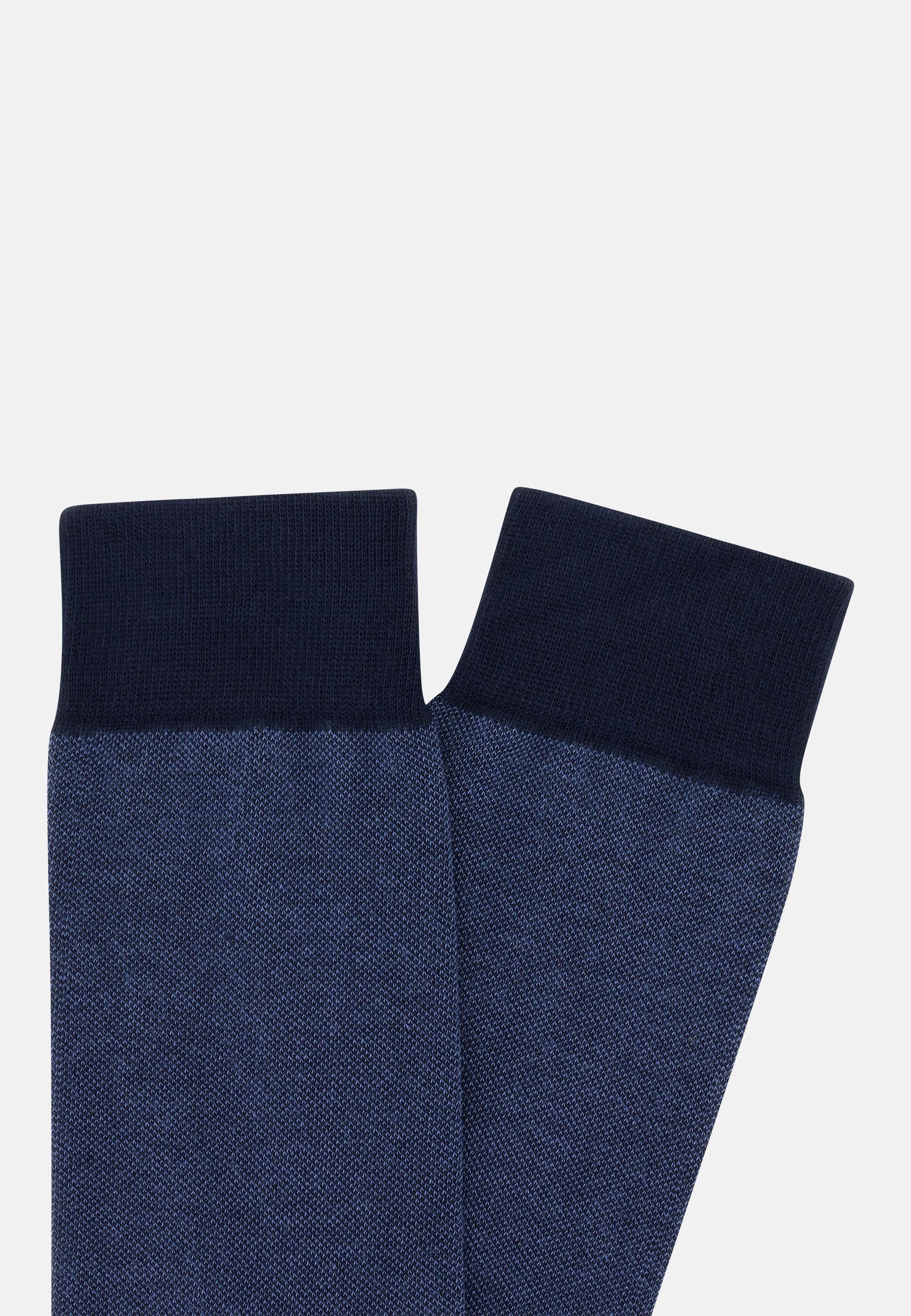 BLUE Oxford Socks, Navy blue, large image number 0