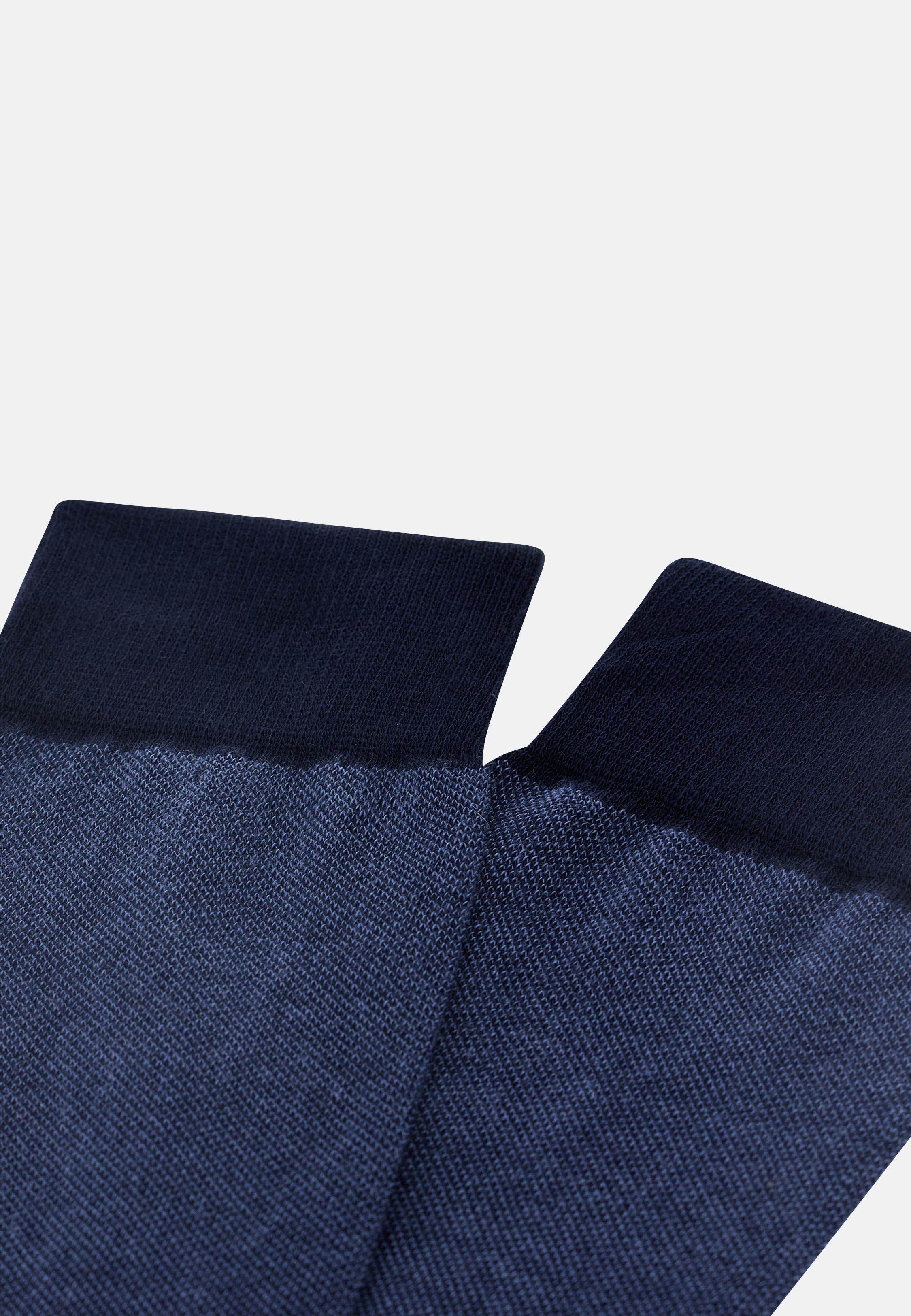 BLUE Oxford Socks, Navy blue, large image number 1