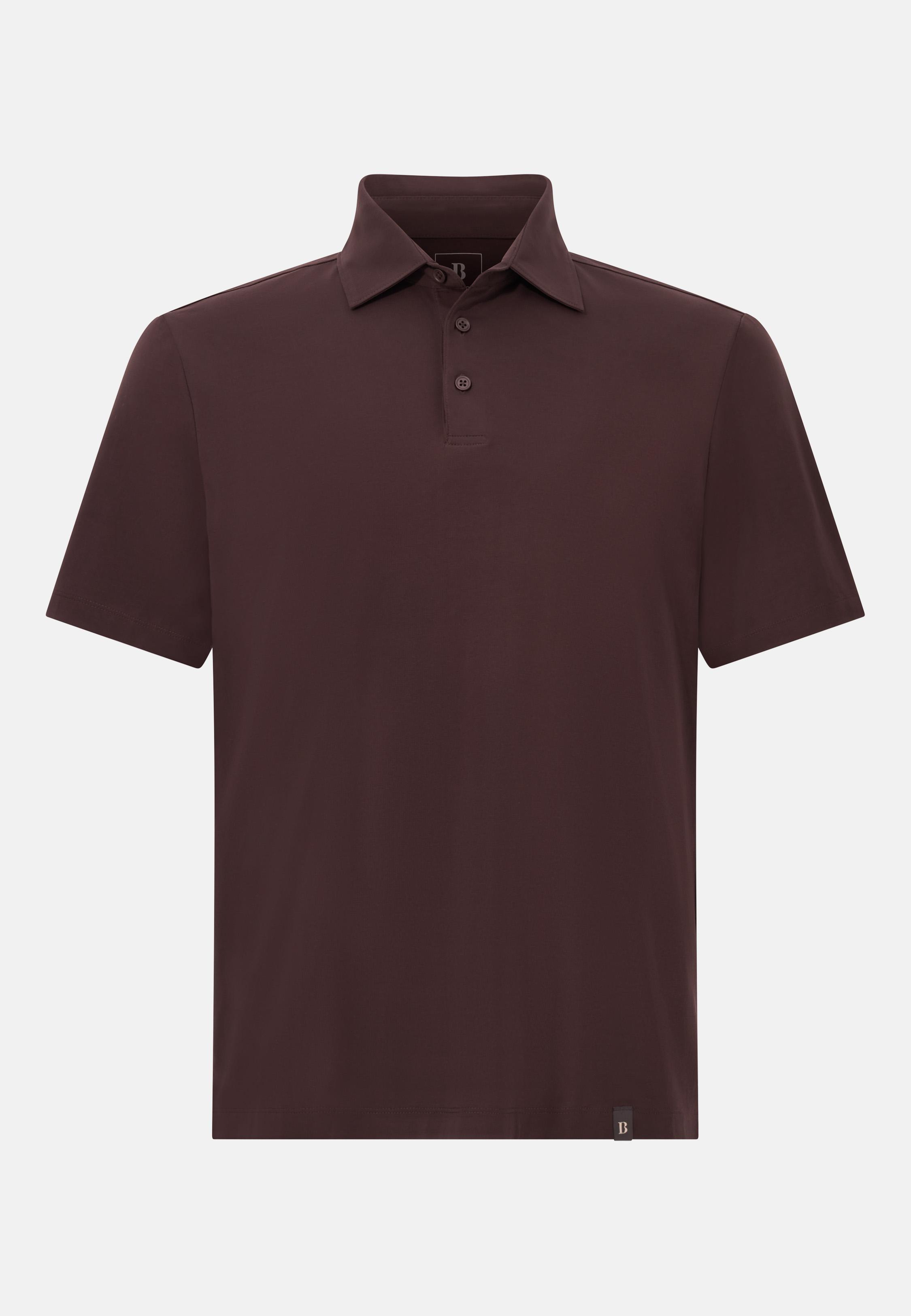 BROWN Polo Shirt In Stretch Supima Cotton, , large image number 3