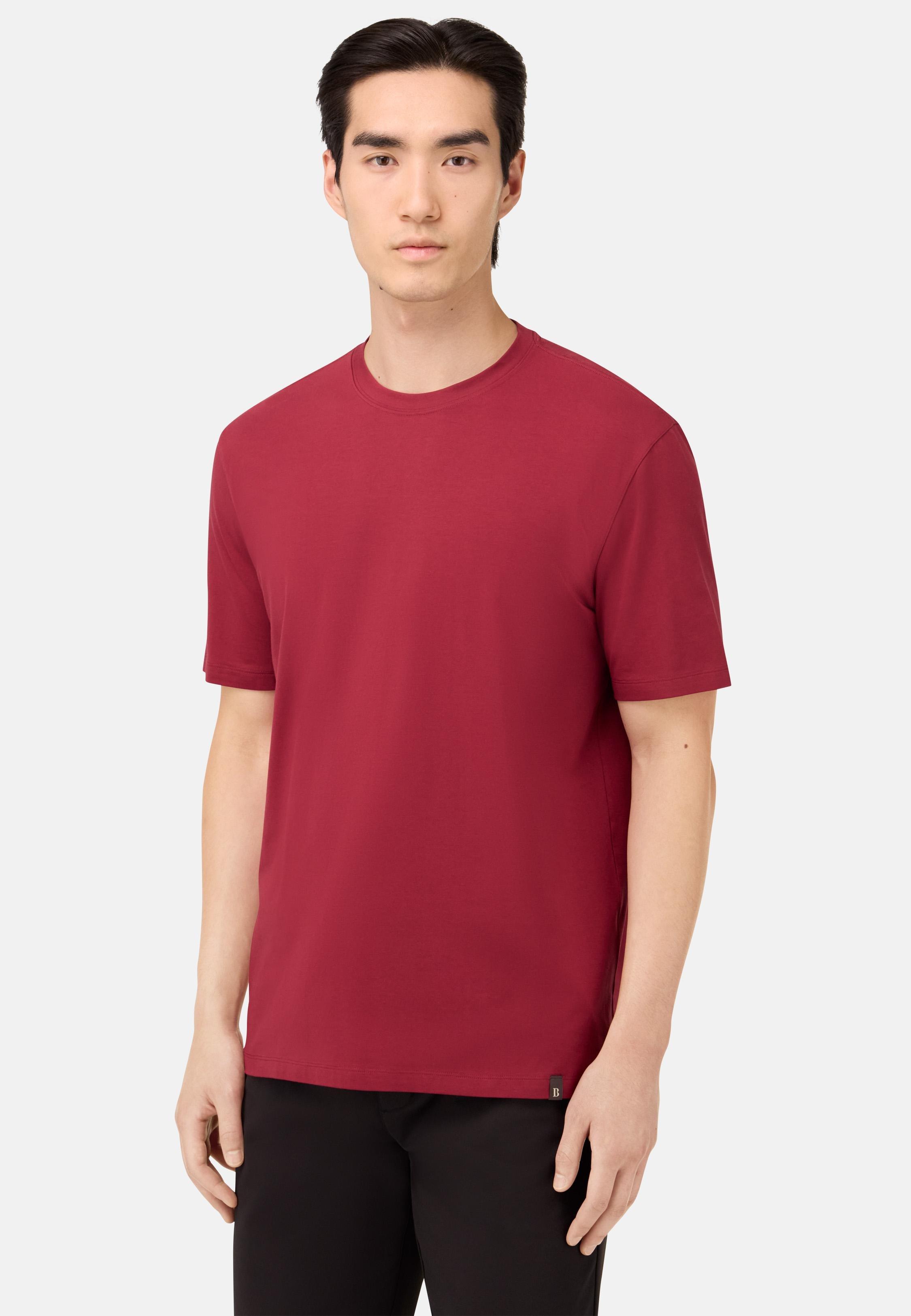 T-Shirt In Stretch Supima Cotton Red, , large image number 0