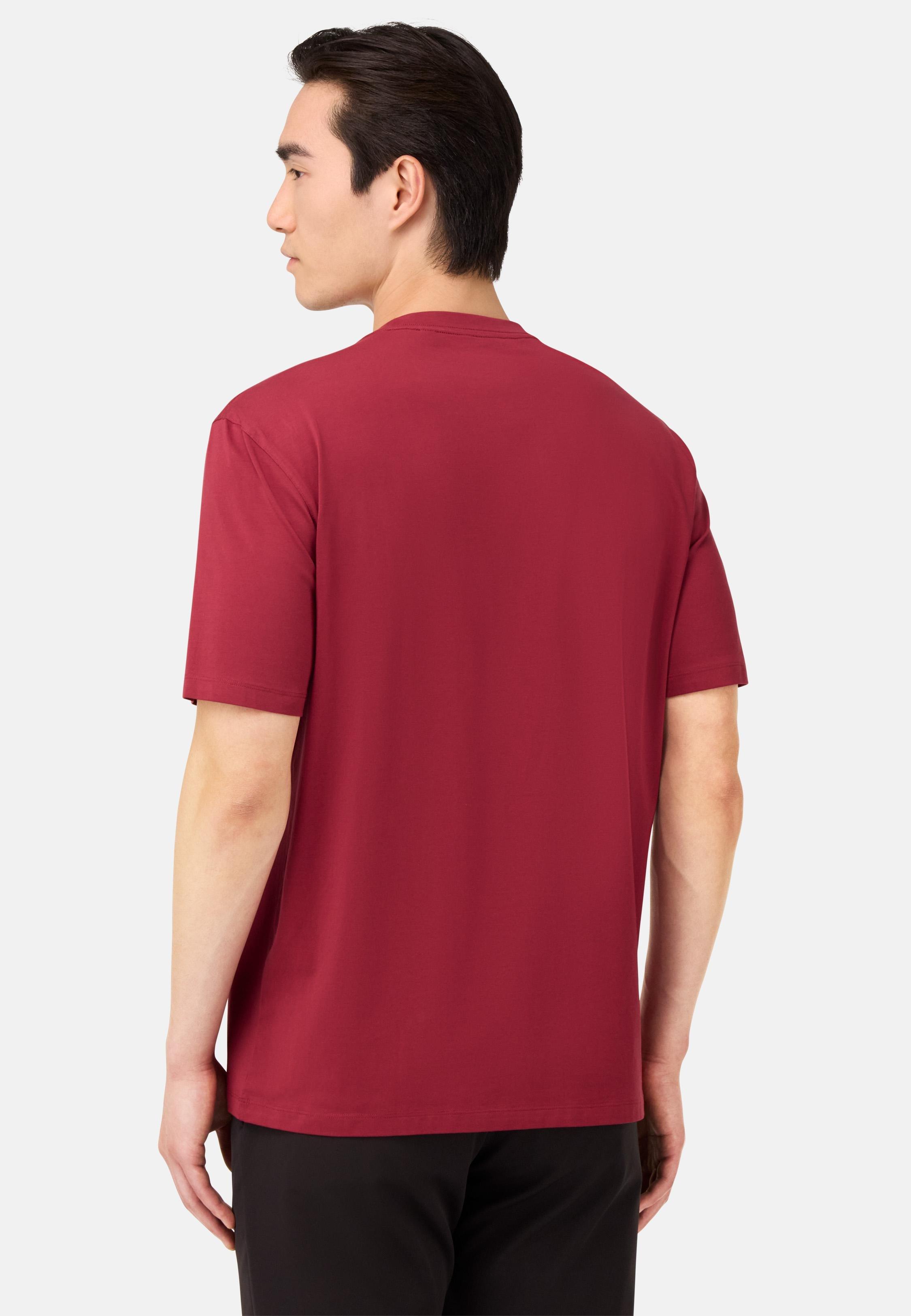 T-Shirt In Stretch Supima Cotton Red, , large image number 1