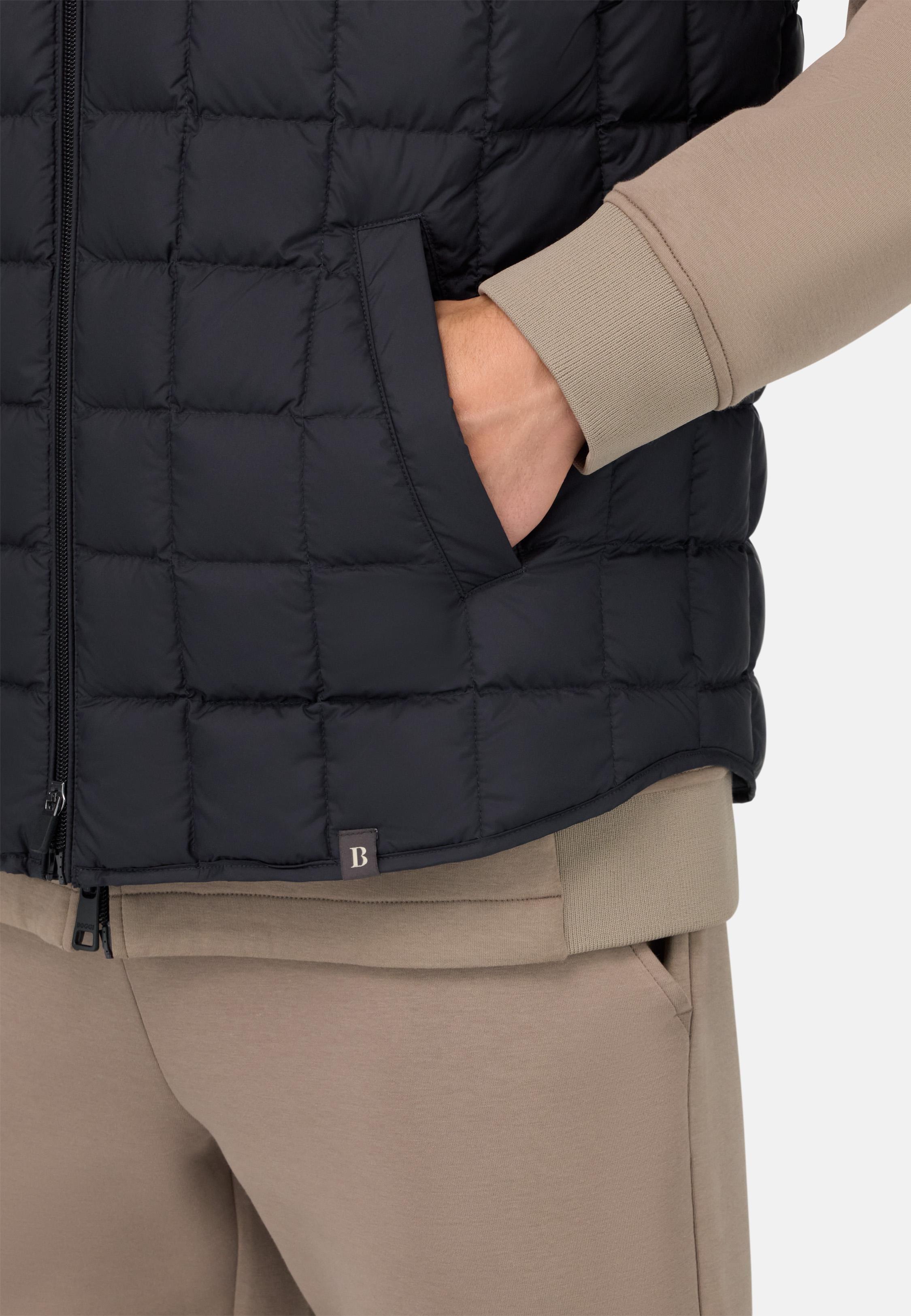 BLUE Gilet In Technical Fabric With Goose Down, , large image number 2