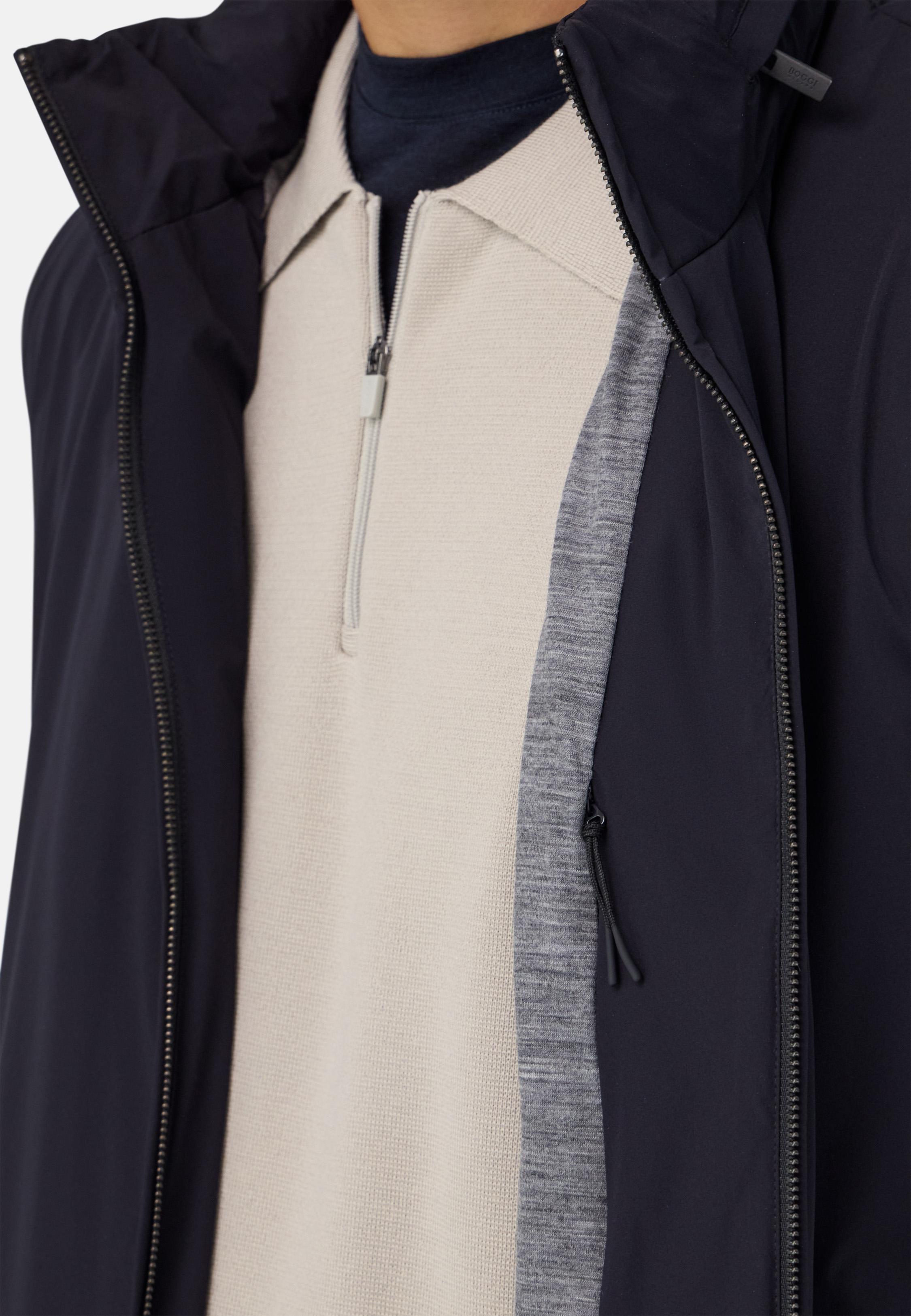 Technical Fabric Gilet Blue, Navy blue, medium