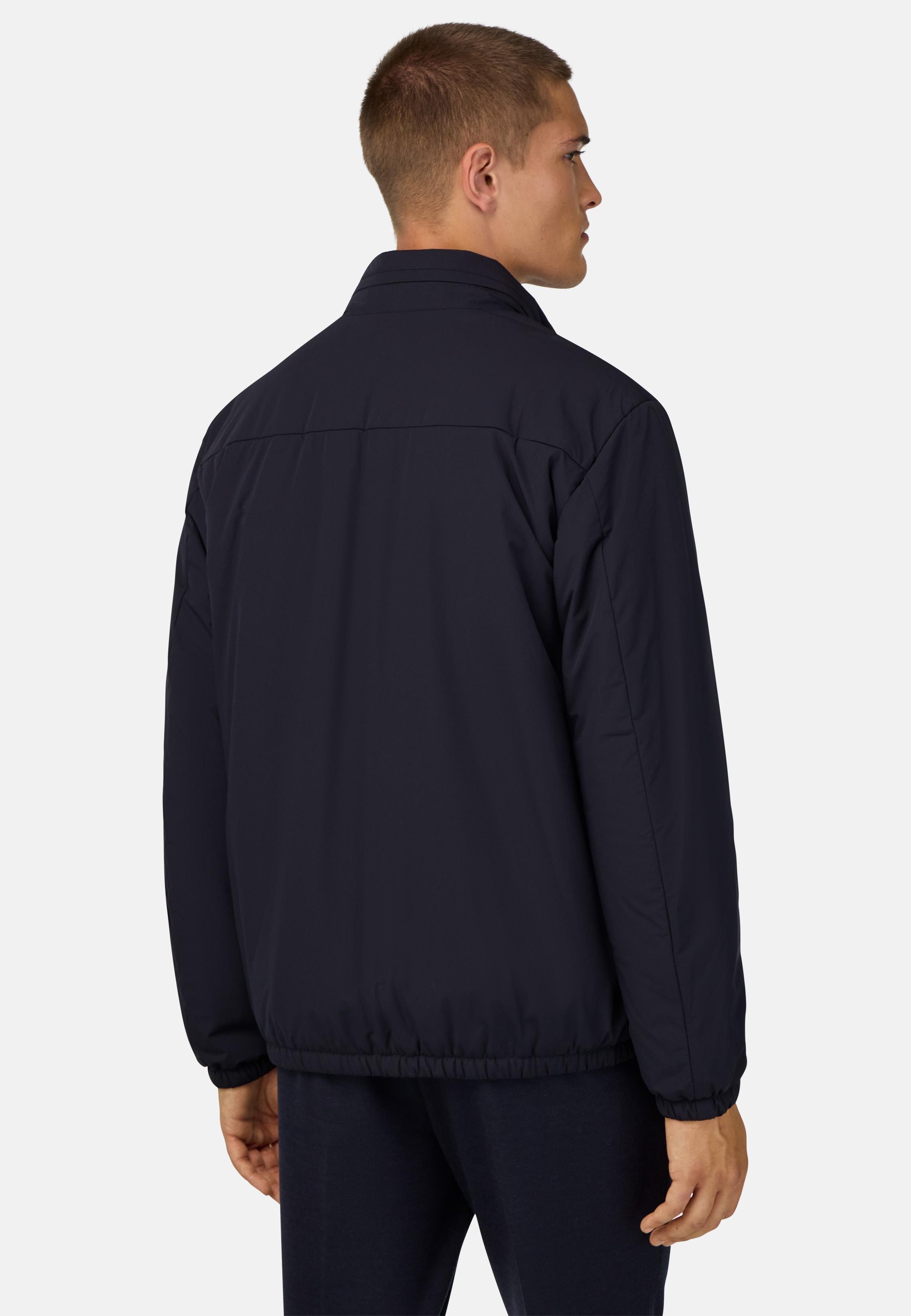 Technical Fabric Bomber Jacket Blue, Navy blue, medium