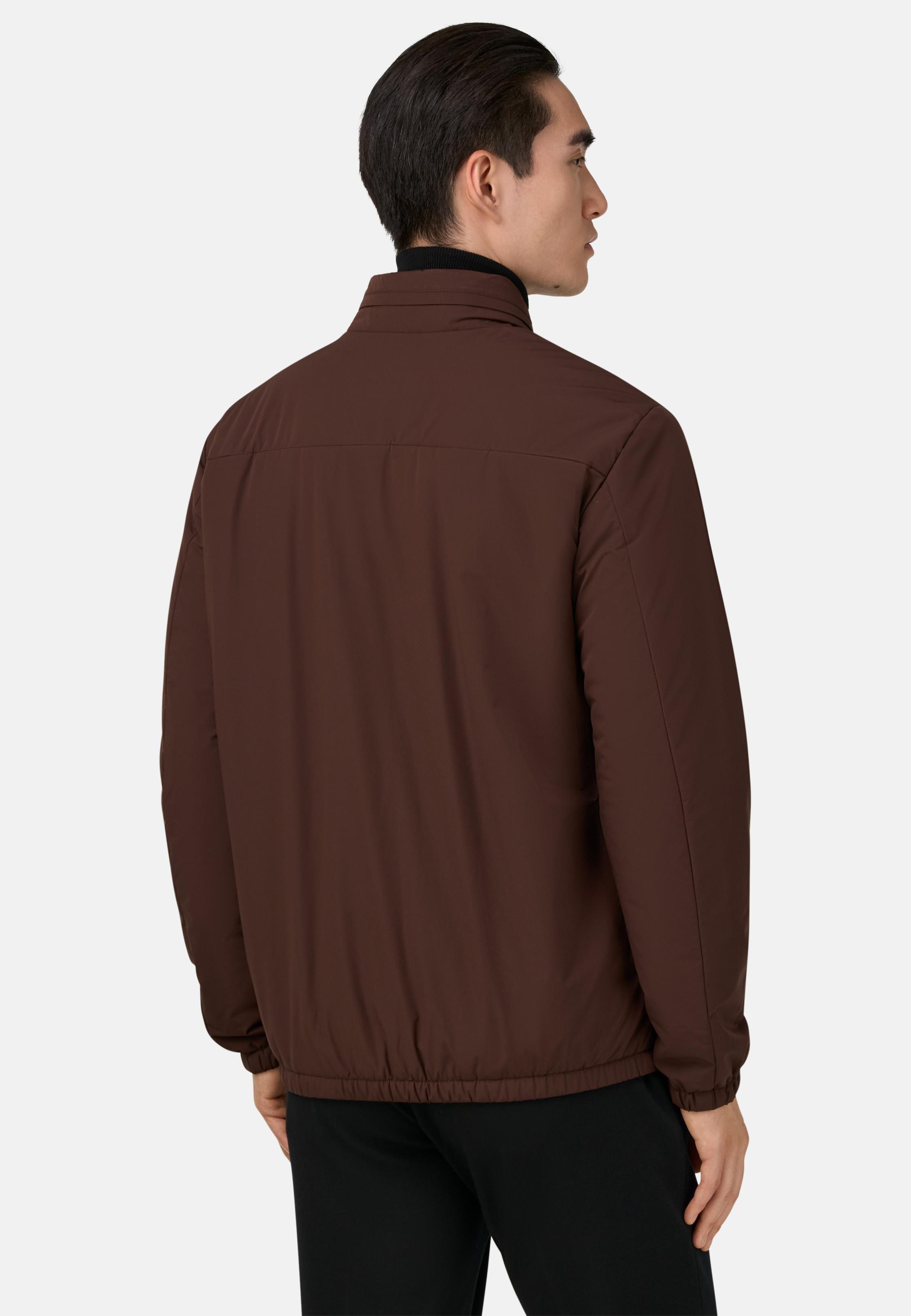 Technical Fabric Bomber Jacket Brown, Brown, medium