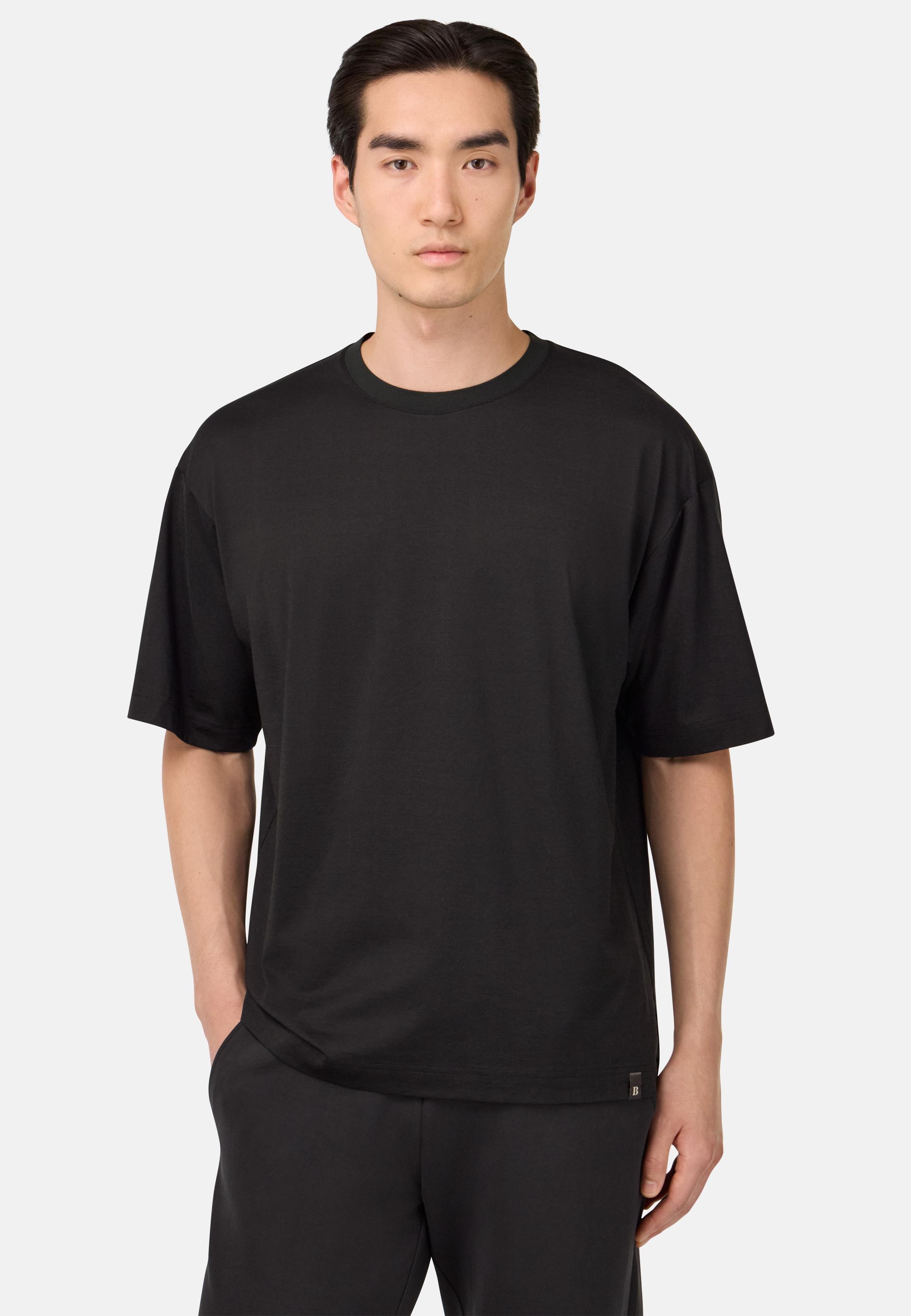 BLACK High-Performance Jersey T-Shirt, , large image number 0