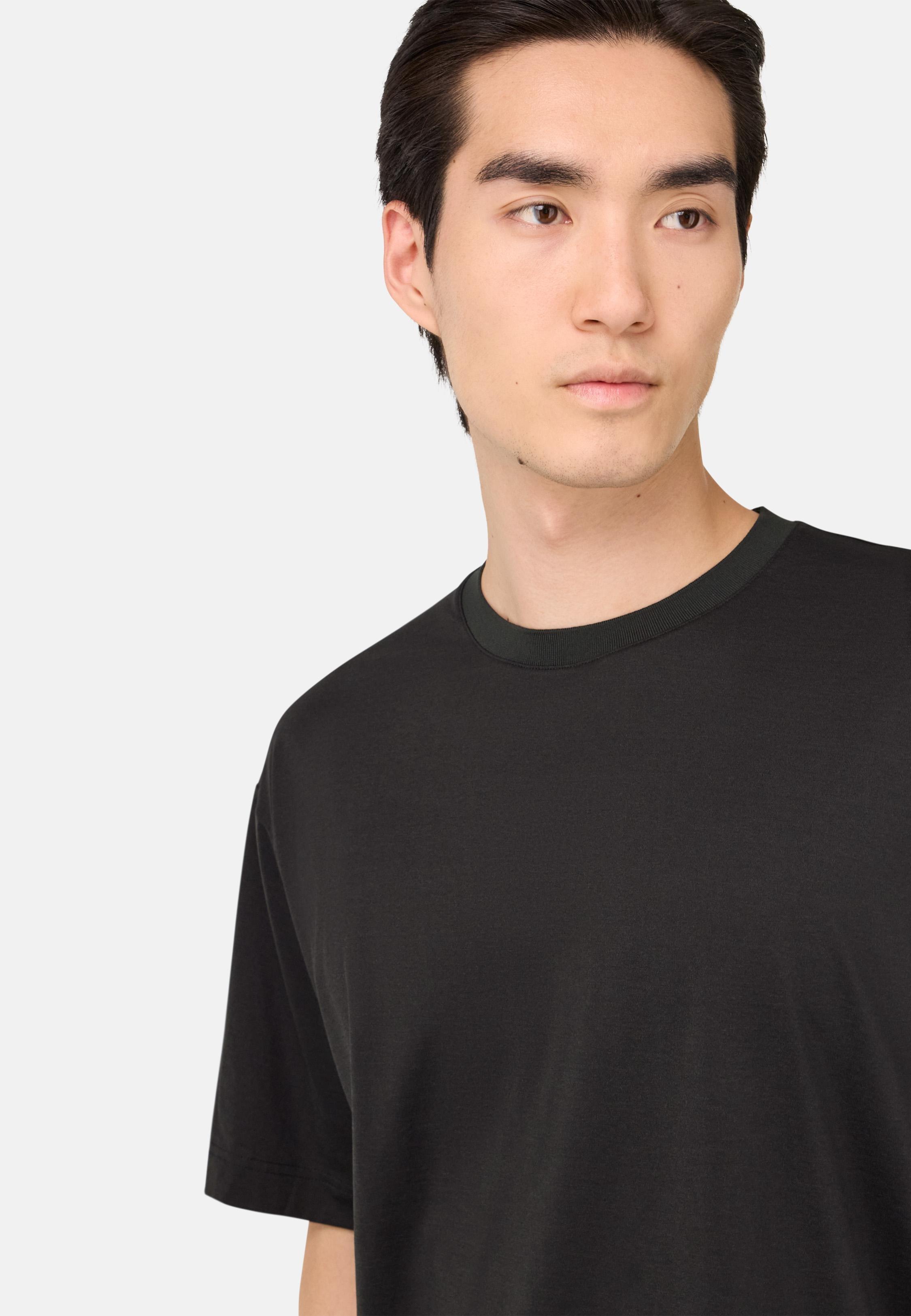 BLACK High-Performance Jersey T-Shirt, , large image number 2
