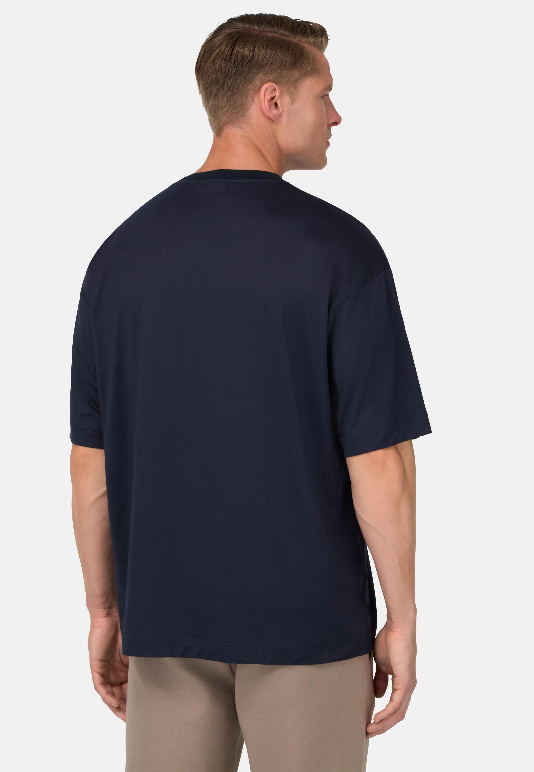 High-Performance Jersey T-Shirt Blue, Navy blue, medium