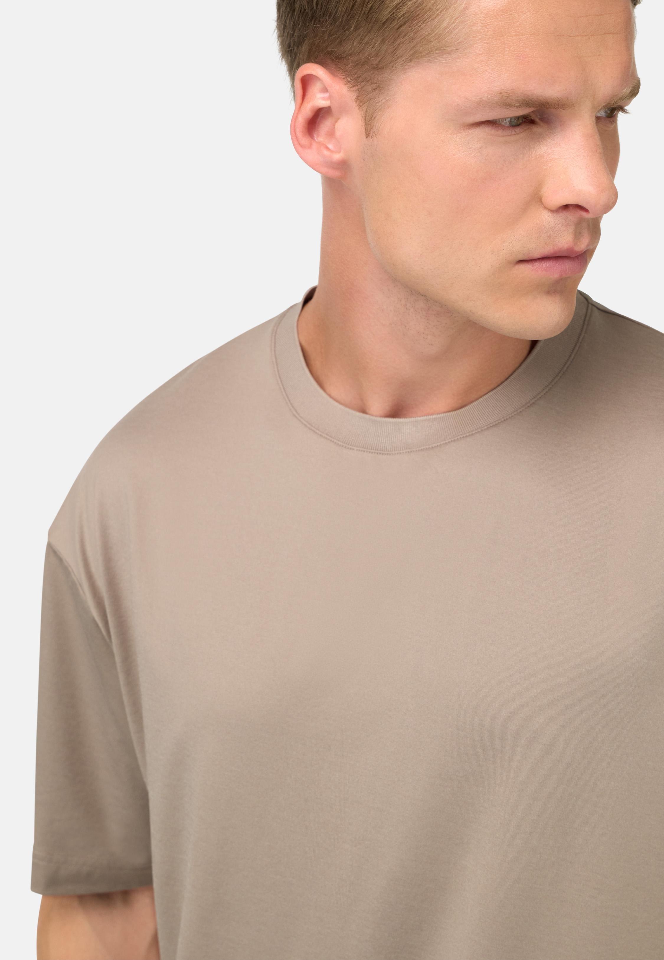 High-Performance Jersey T-Shirt Brown, Taupe, medium
