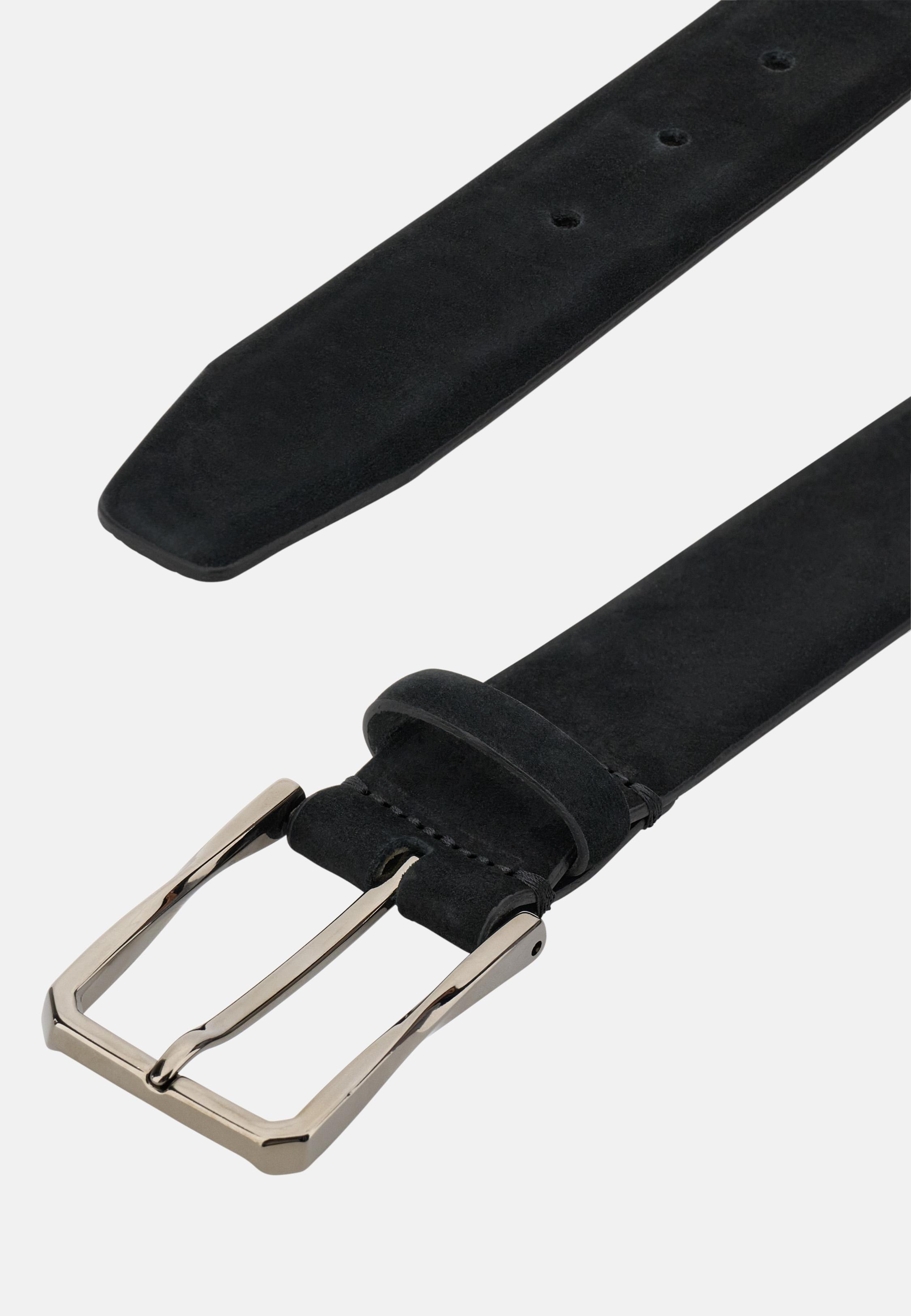 Nubuck Belt Black, Black, medium