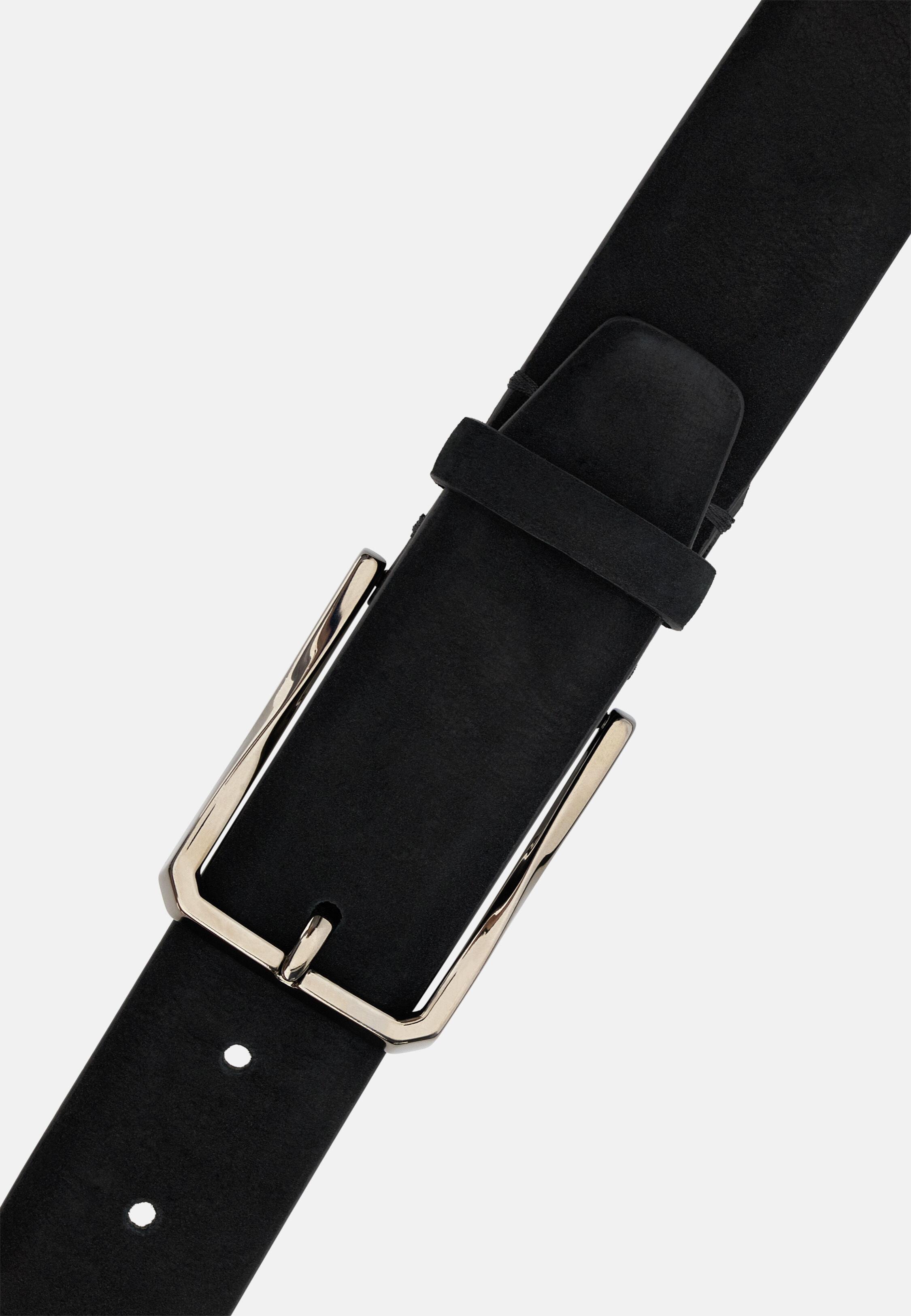 Nubuck Belt Black, Black, large image number 2