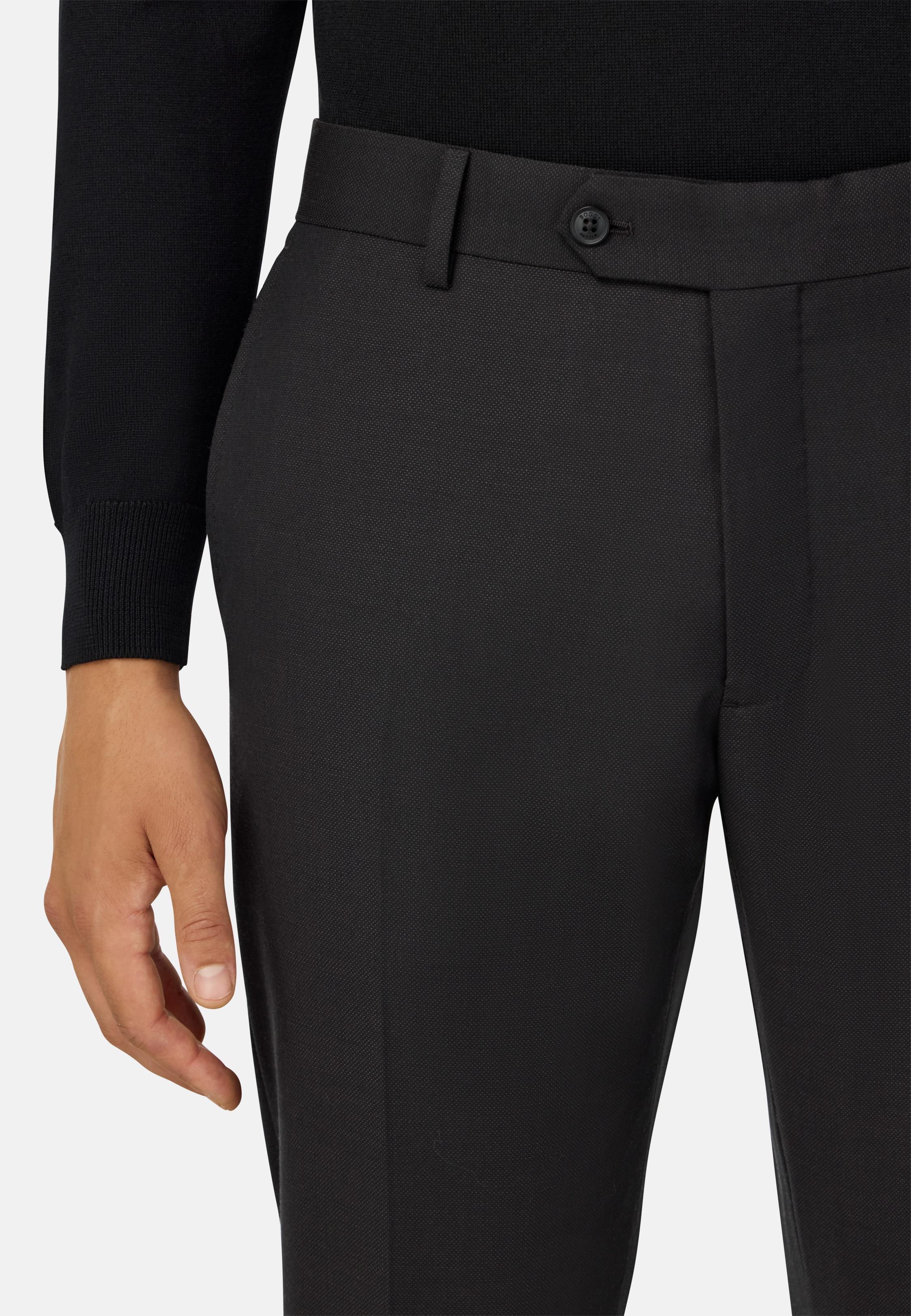 Micro Pattern Suit in Natural Stretch Wool Brown, , large image number 3