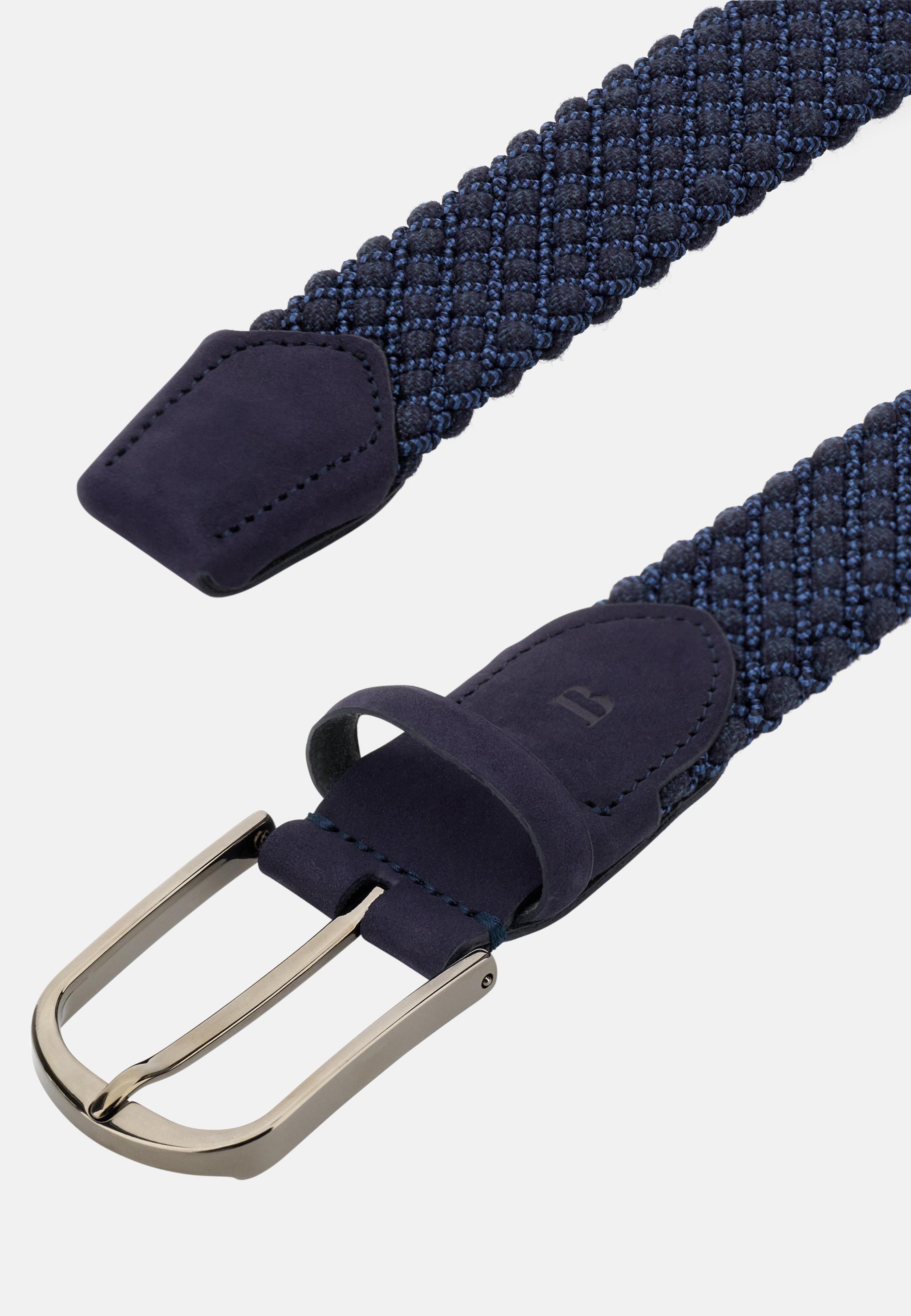 Woven Belt in a Stretch Viscose Blend Blue, , large image number 0
