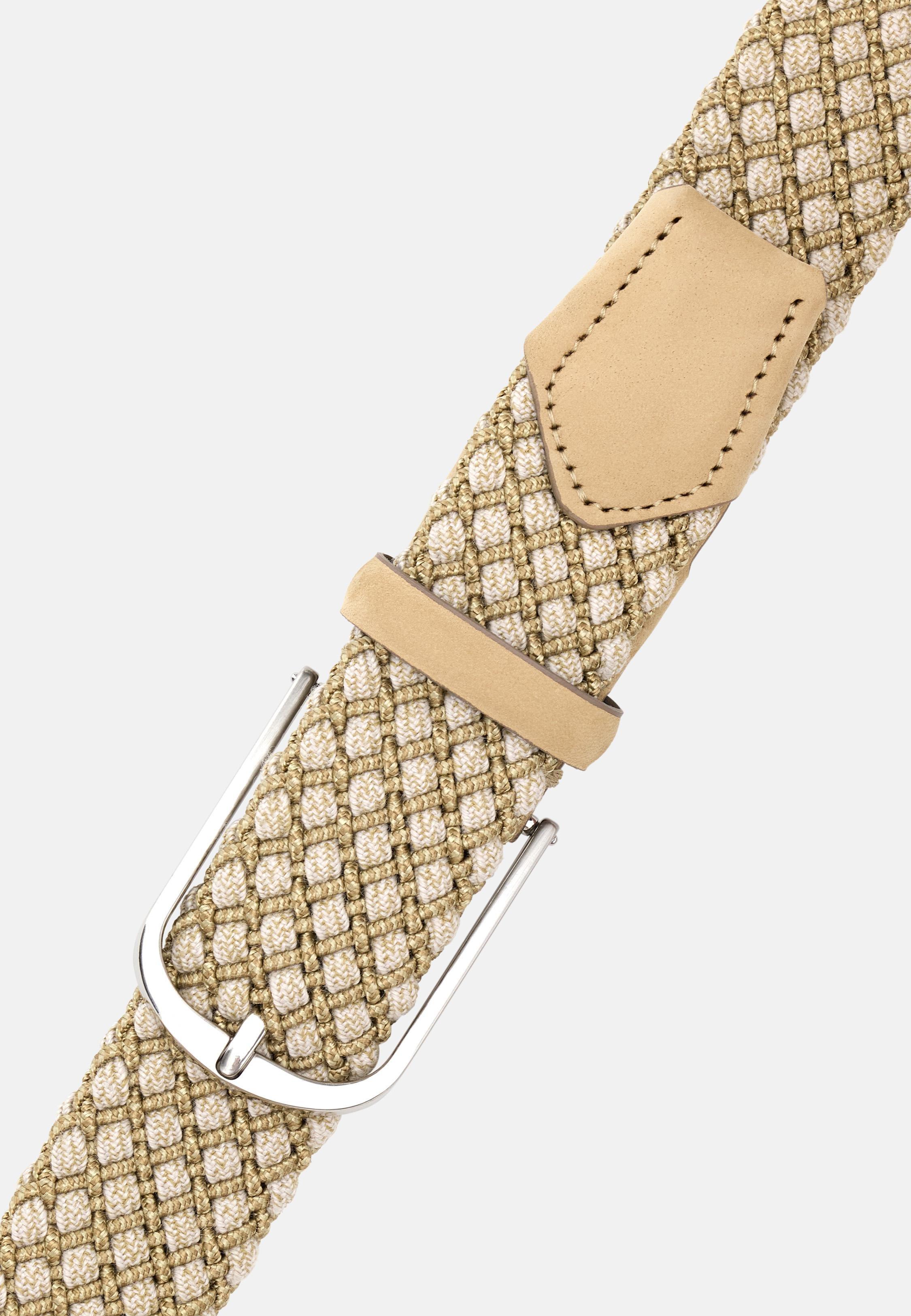 BEIGE Woven Belt in a Stretch Viscose Blend, , large image number 1