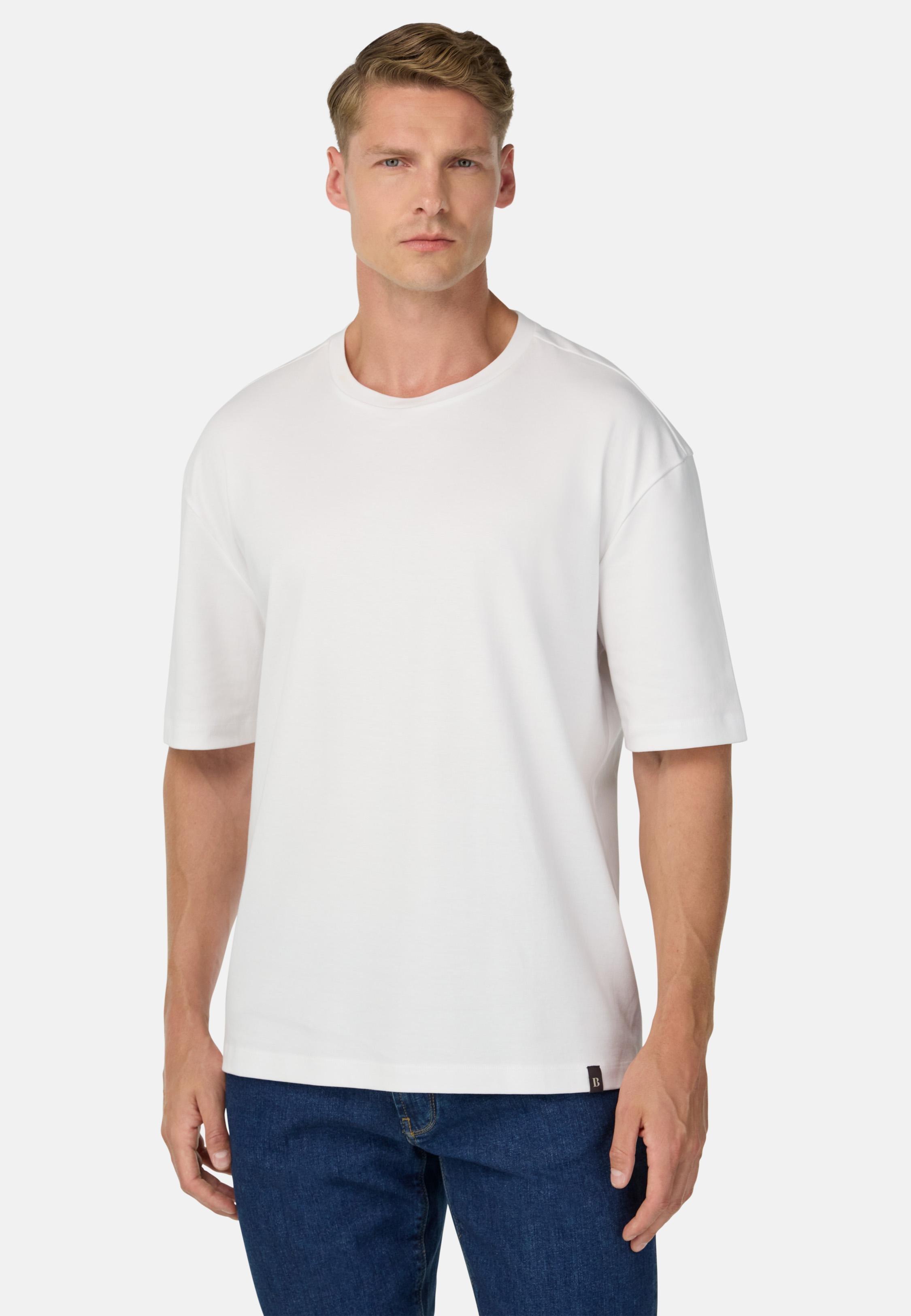 Pima Cotton T-Shirt White, White, medium