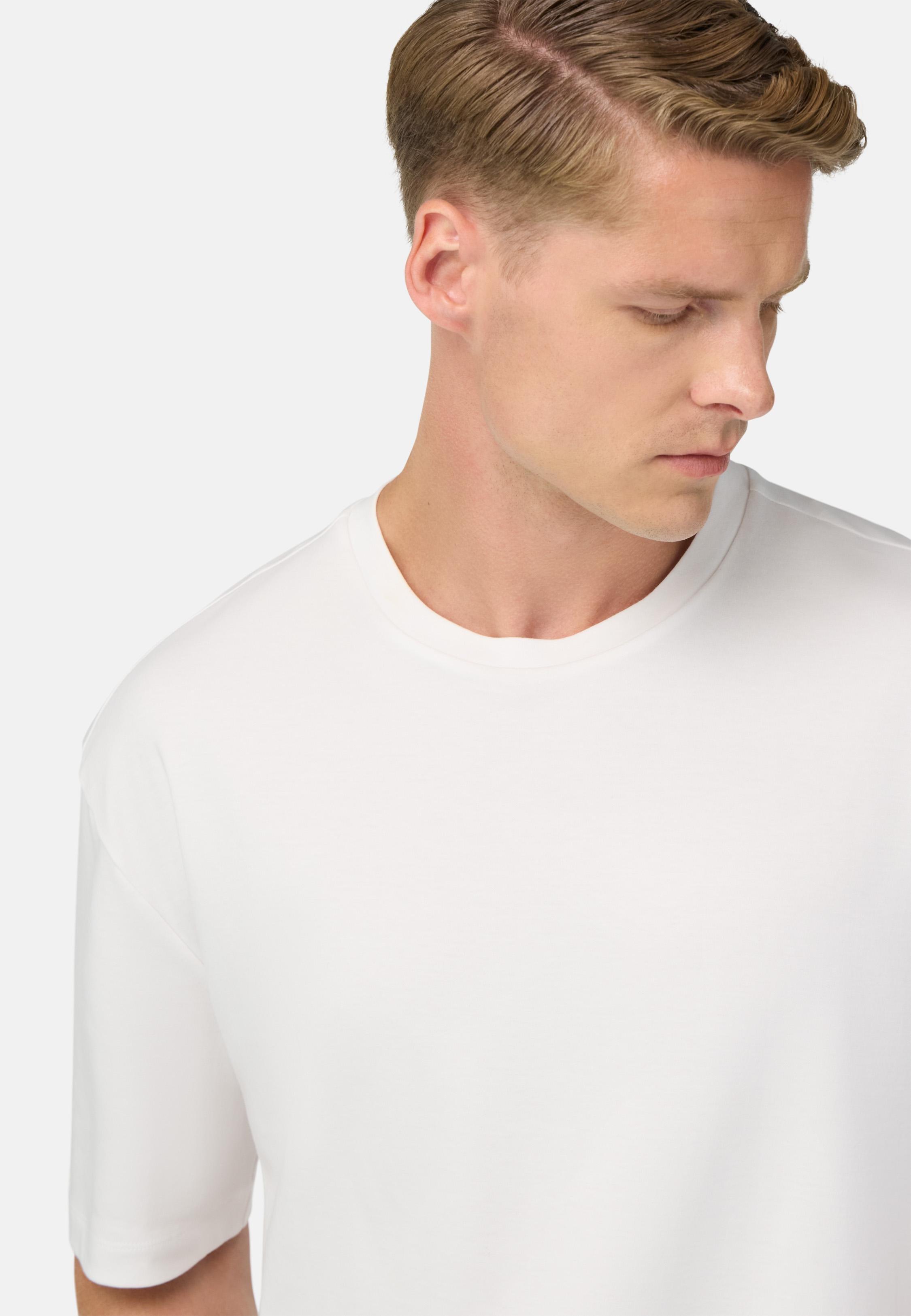 Pima Cotton T-Shirt White, White, medium