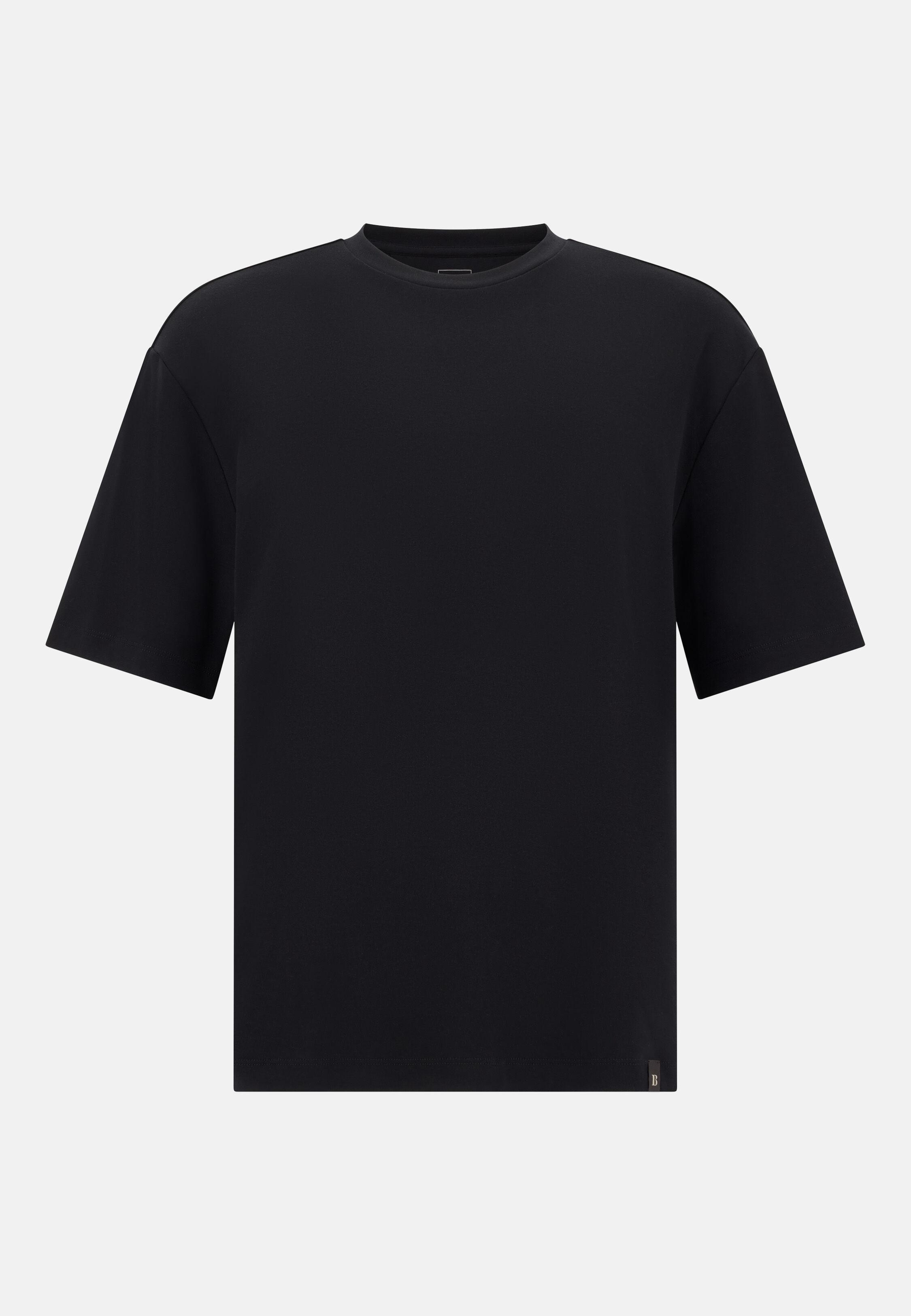BLAC Pima Cotton Interlock Crew Neck T-Shirt, Black, large image number 3